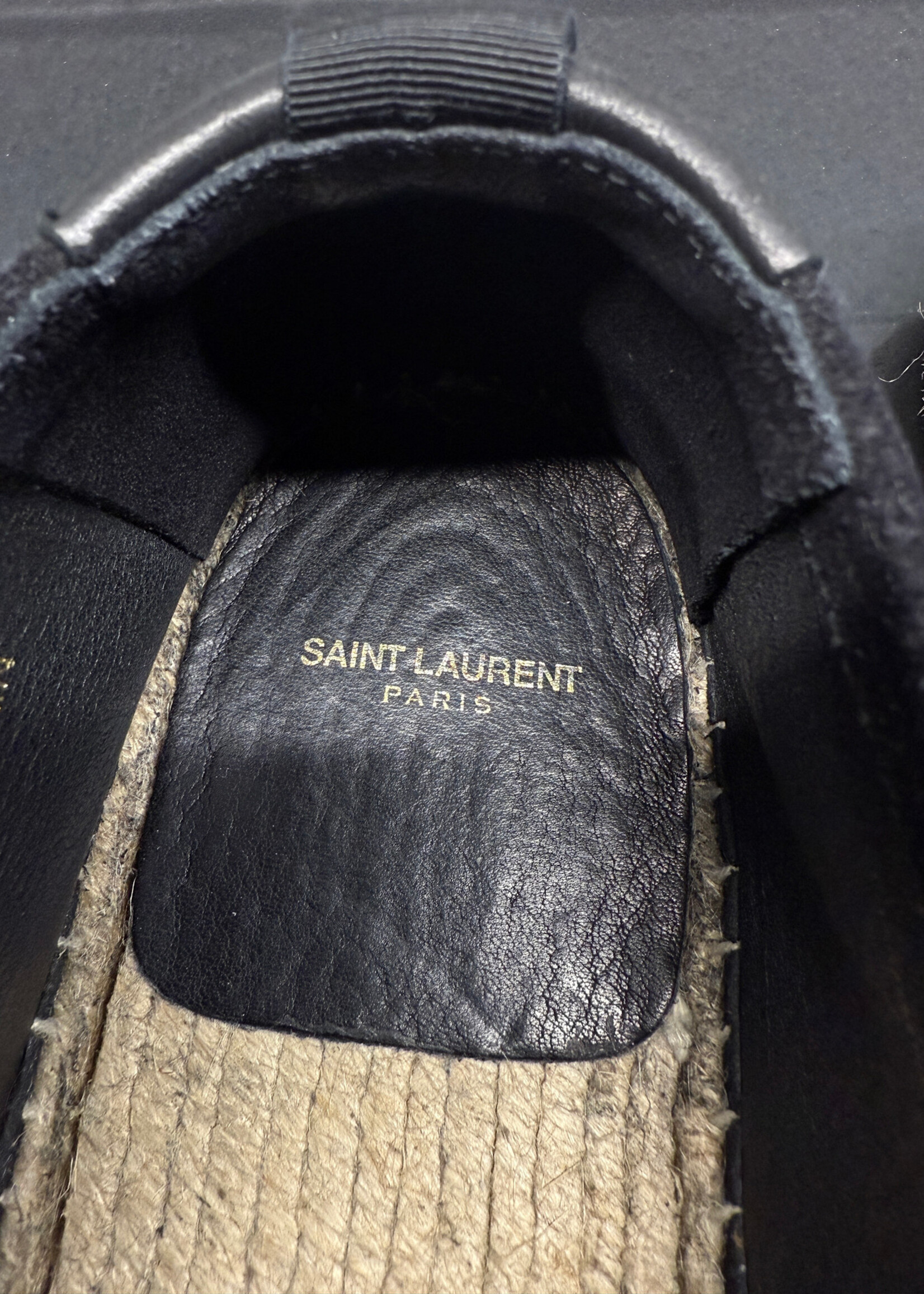 Saint Laurent Black Espadrilles Masc 45/12