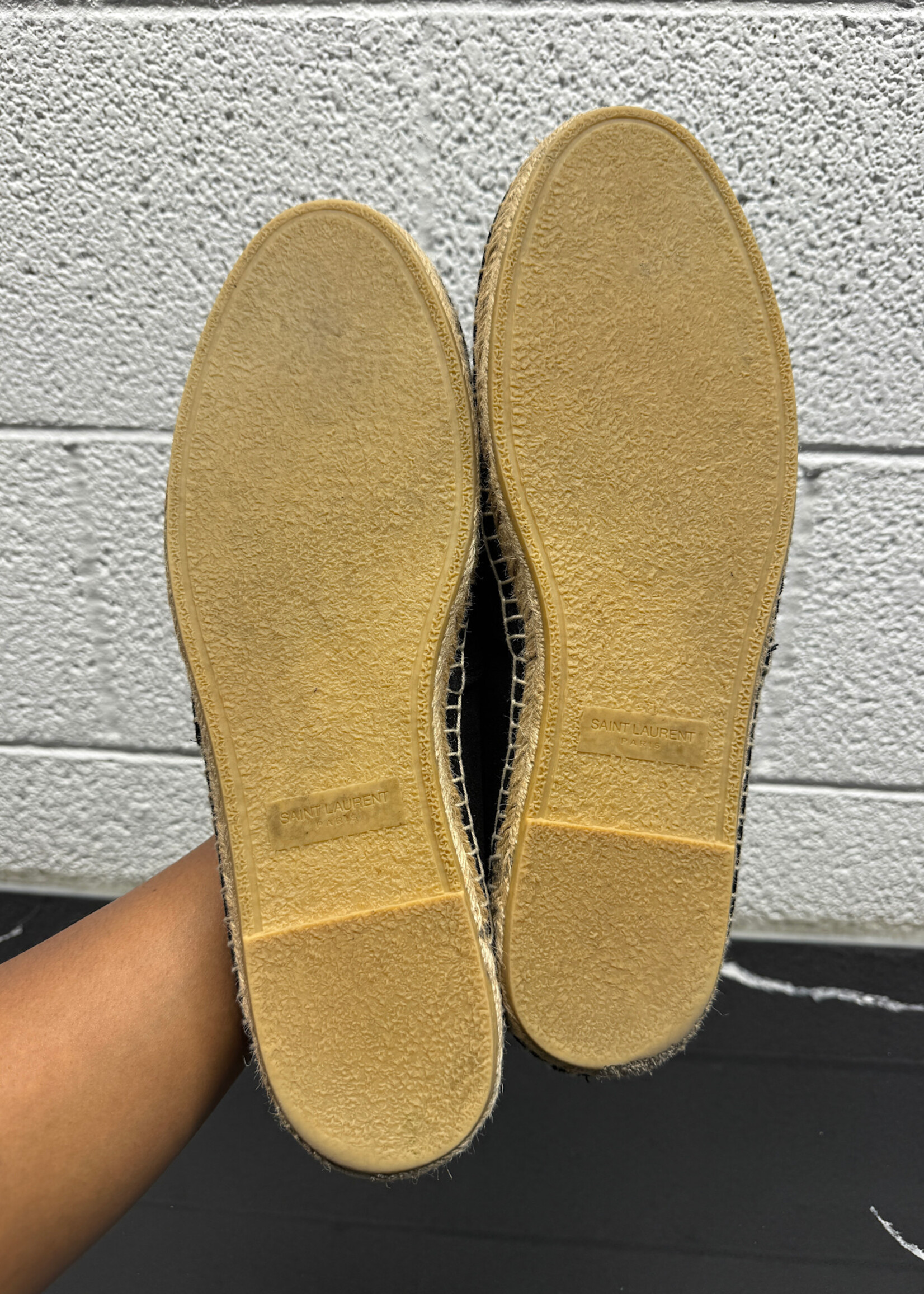 Saint Laurent Black Espadrilles Masc 45/12