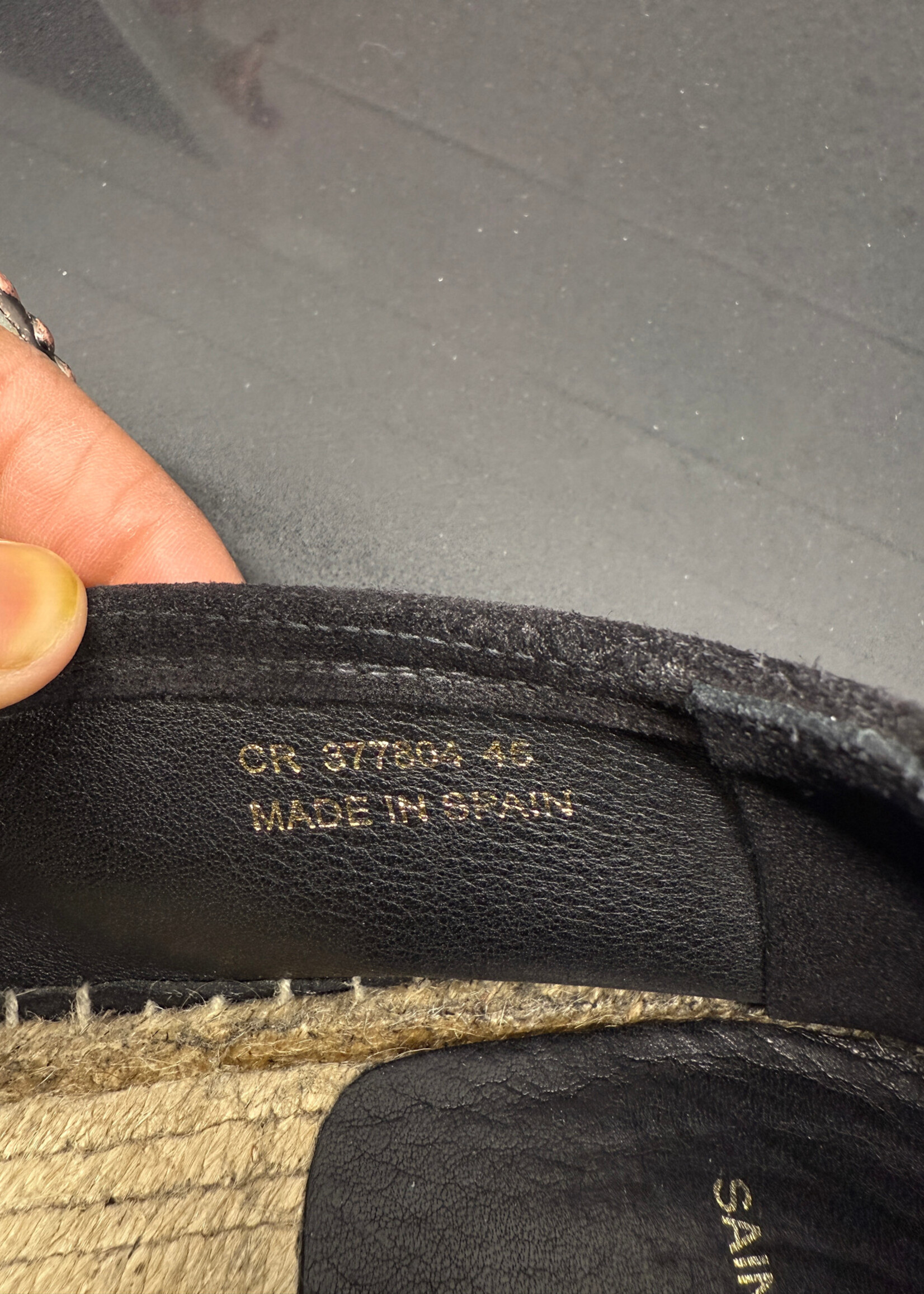 Saint Laurent Black Espadrilles Masc 45/12