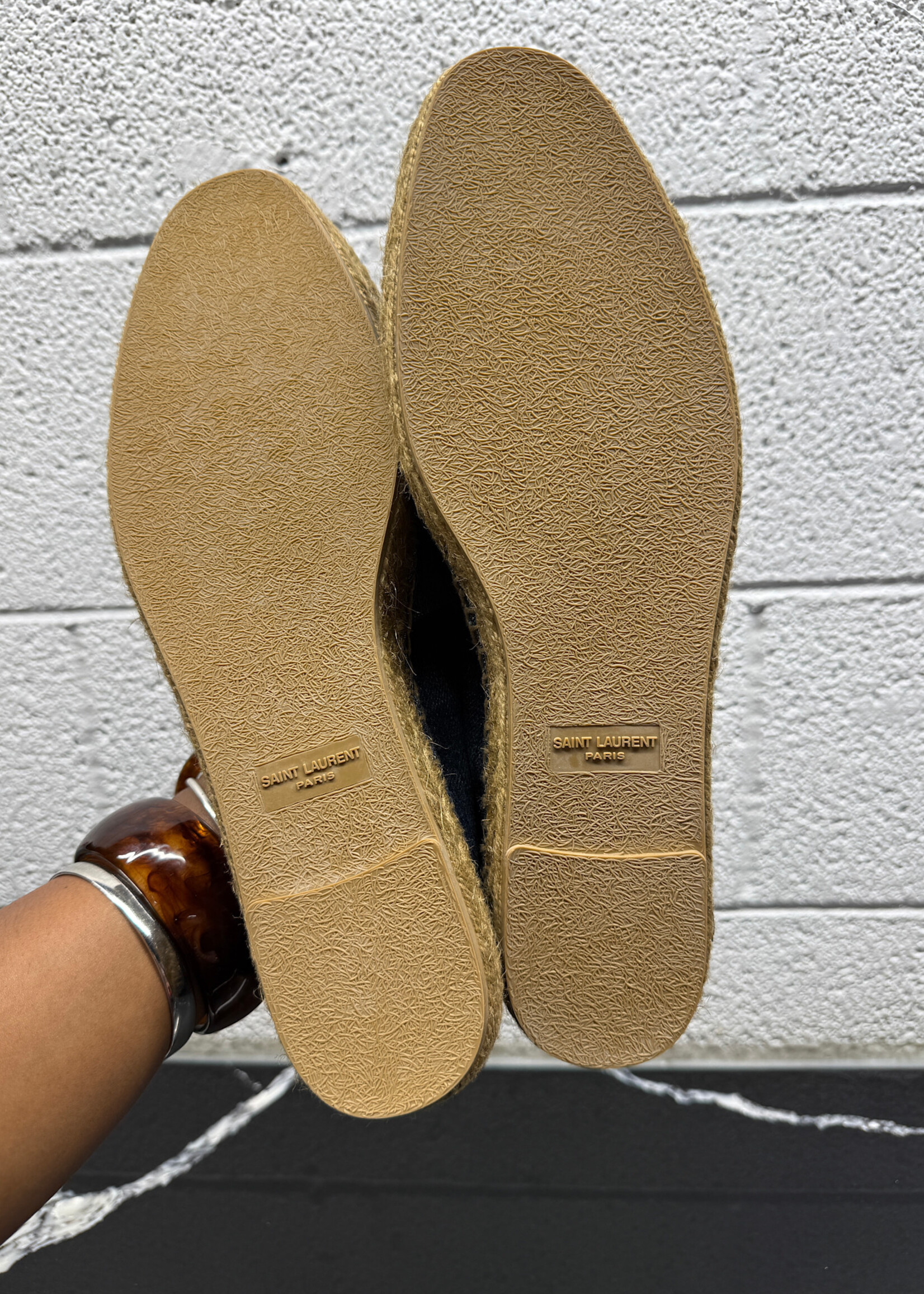 Saint Laurent Denim Espadrilles Masc 45/12