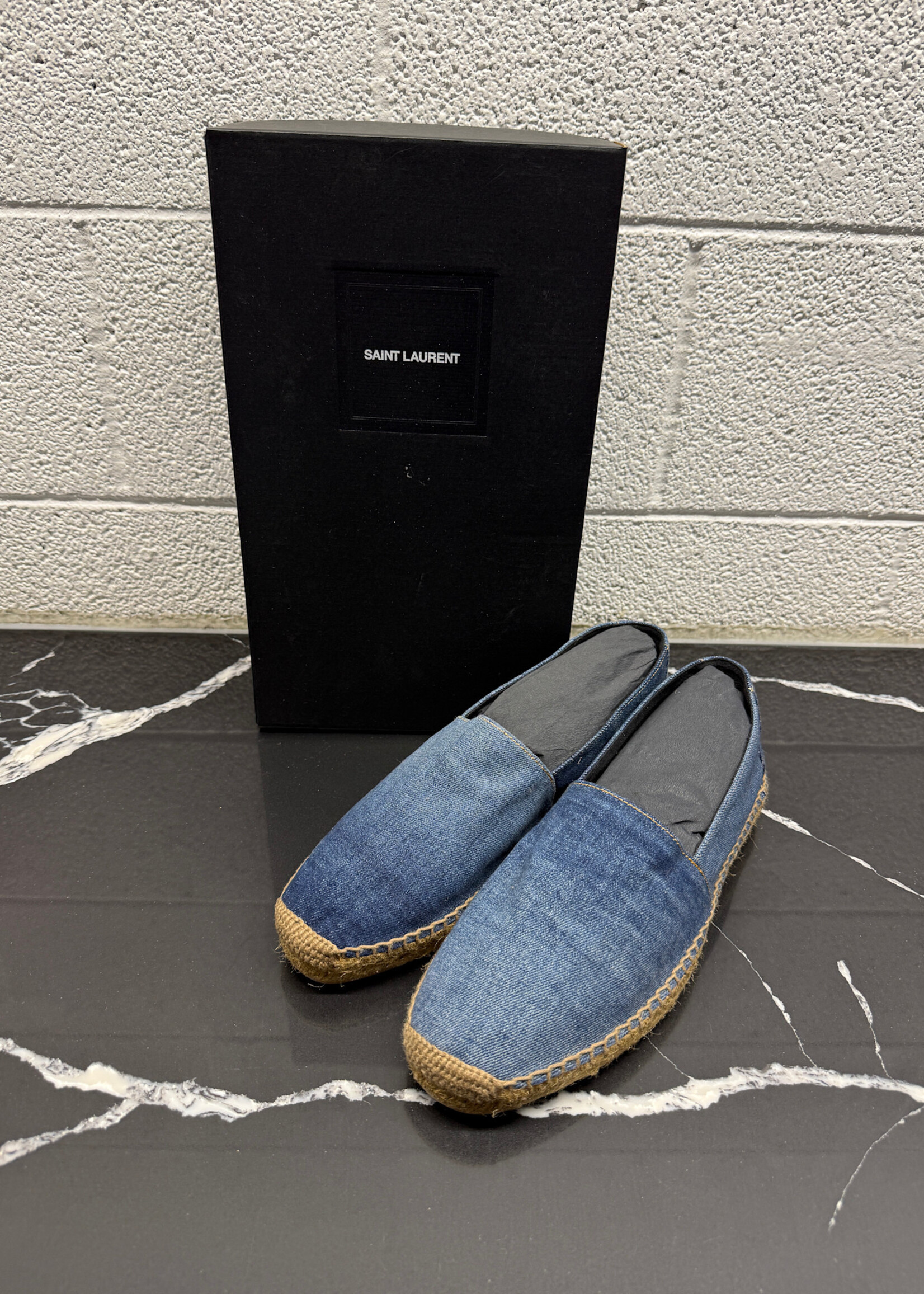 Saint Laurent Denim Espadrilles Masc 45/12