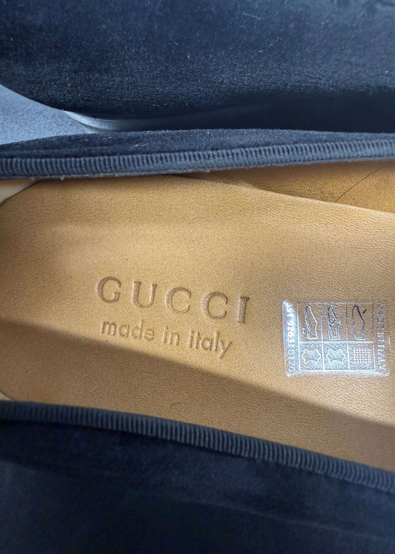 Gucci Black Velvet Horsebit Loafer Masc 12