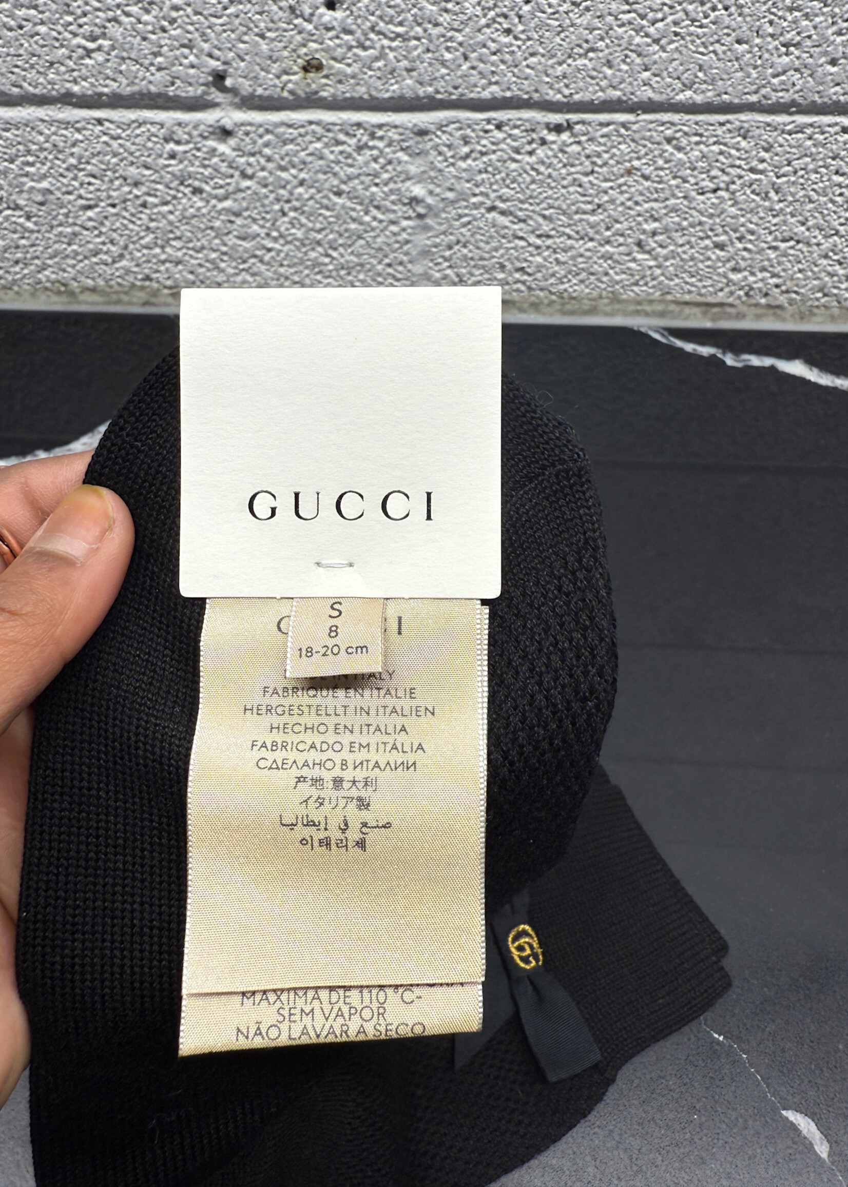 Gucci NWT Black Bow Socks