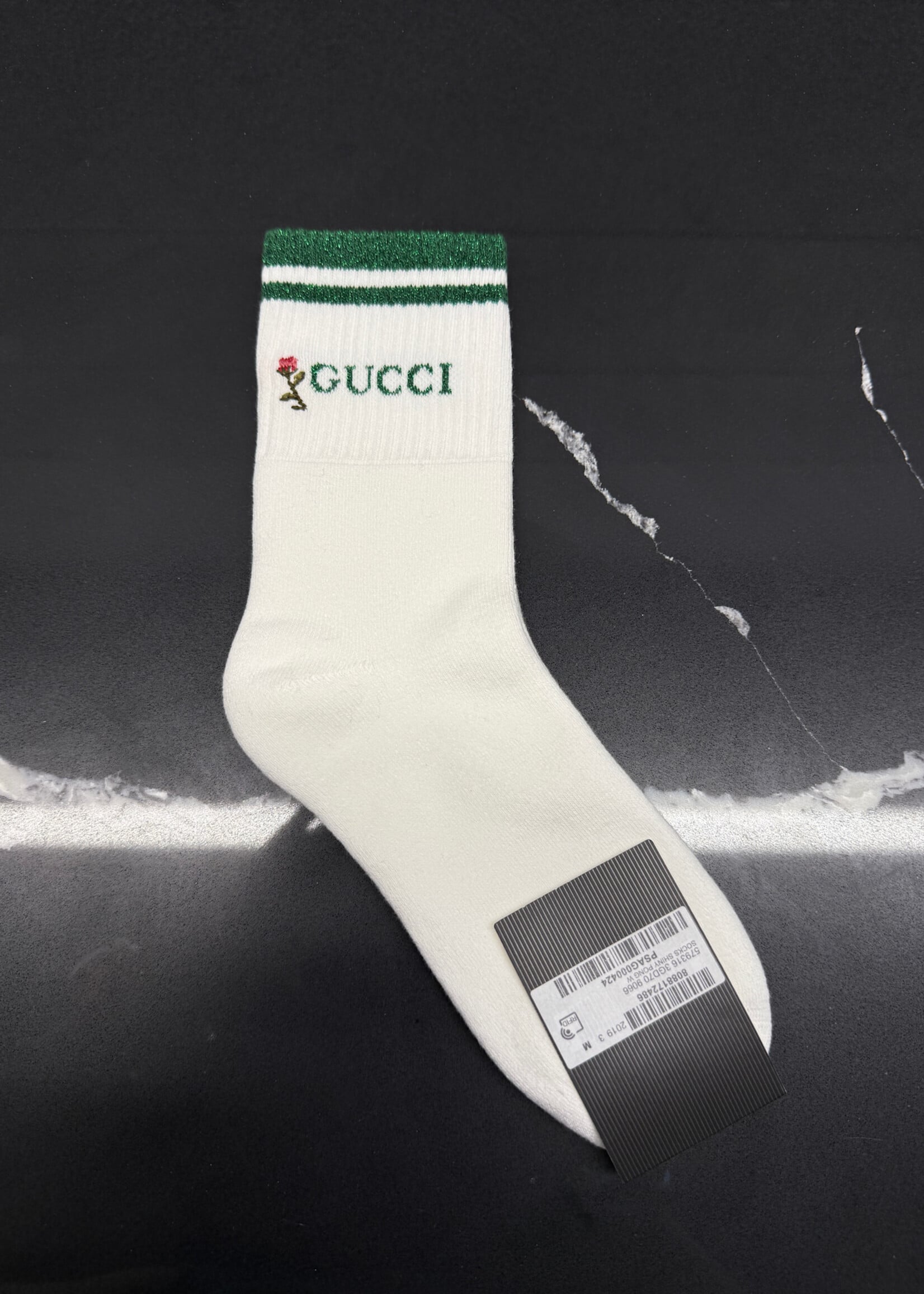 Gucci Green Glitter Socks