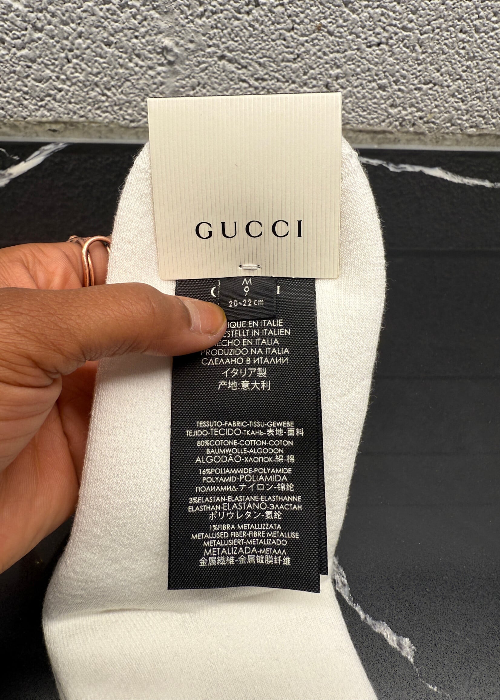 Gucci Green Glitter Socks