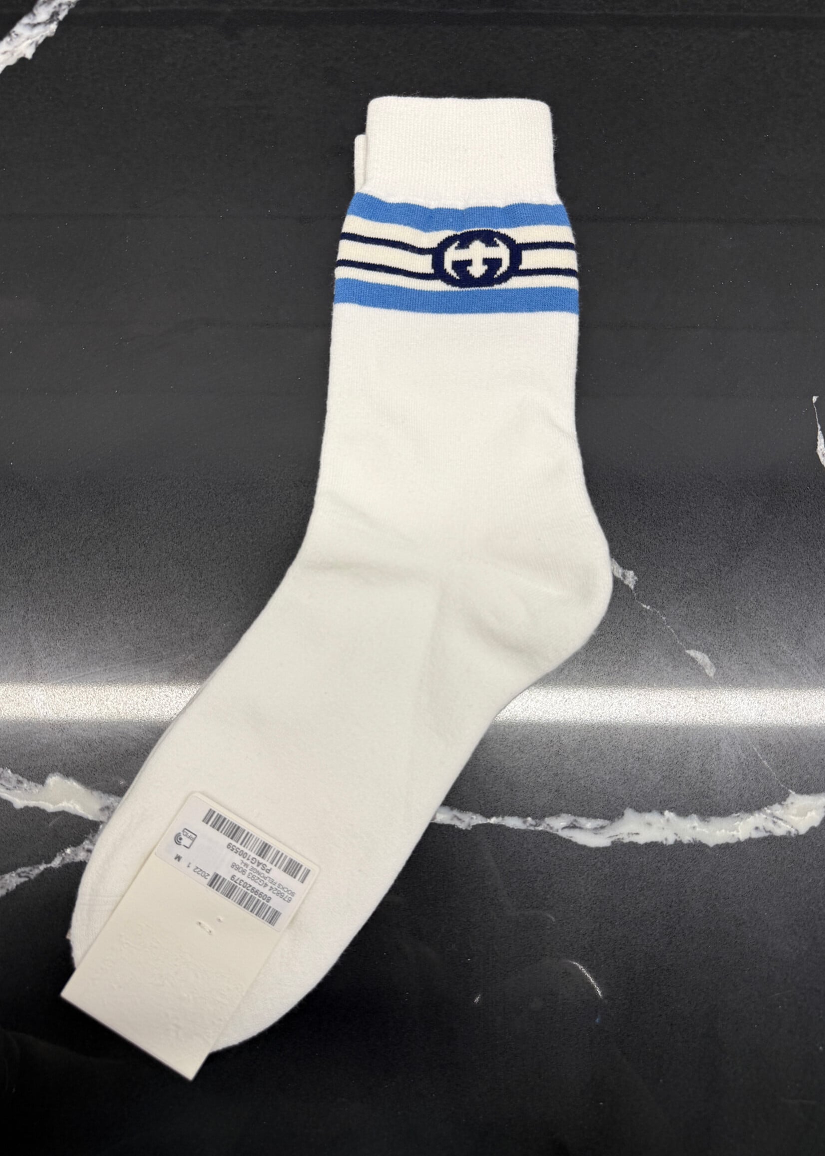 Gucci Blue Striped Socks