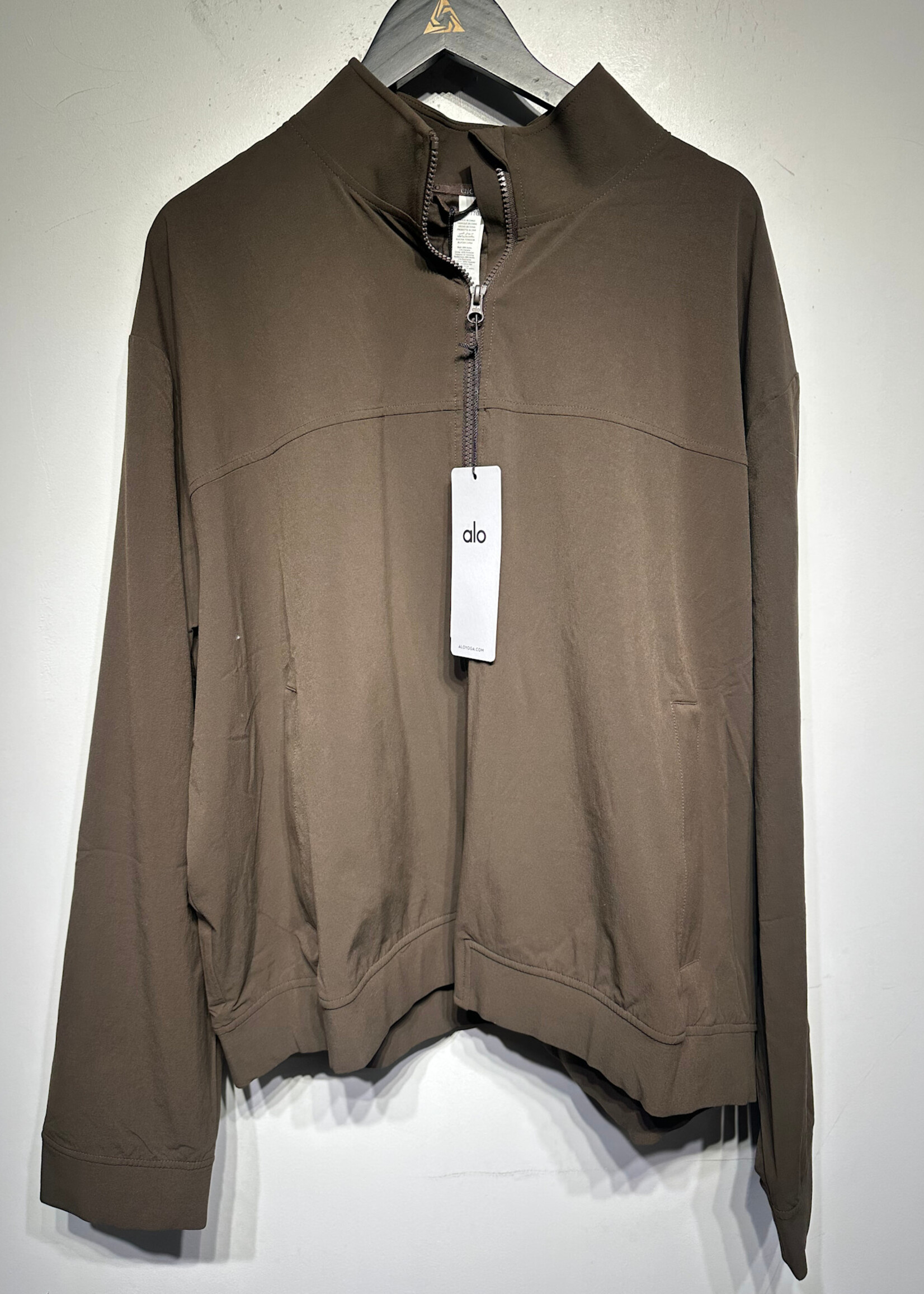 NWT Alo Zip Jacket in 'Espresso' Masc XXL