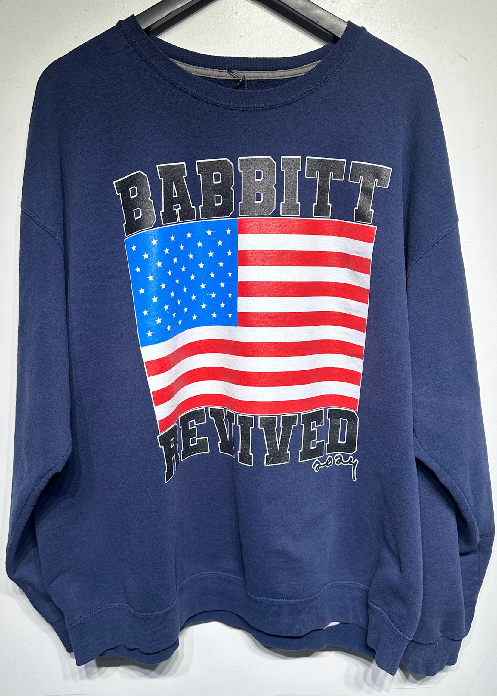 Ass Pizza Babbitt Revived Flag Sweatshirt 2XL