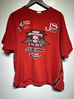 No Fear Skin Red Distressed Vintage Tee 2XL