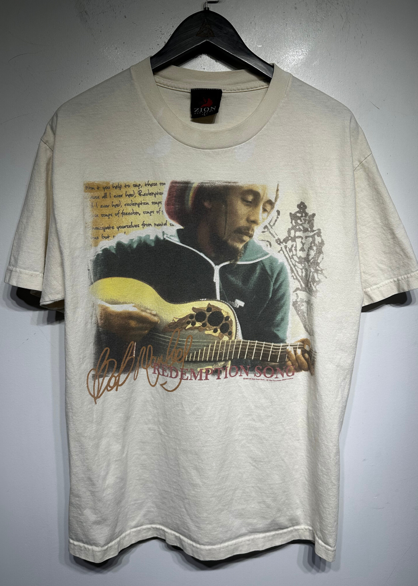Zion '08  Bob Marley Cream Tee L