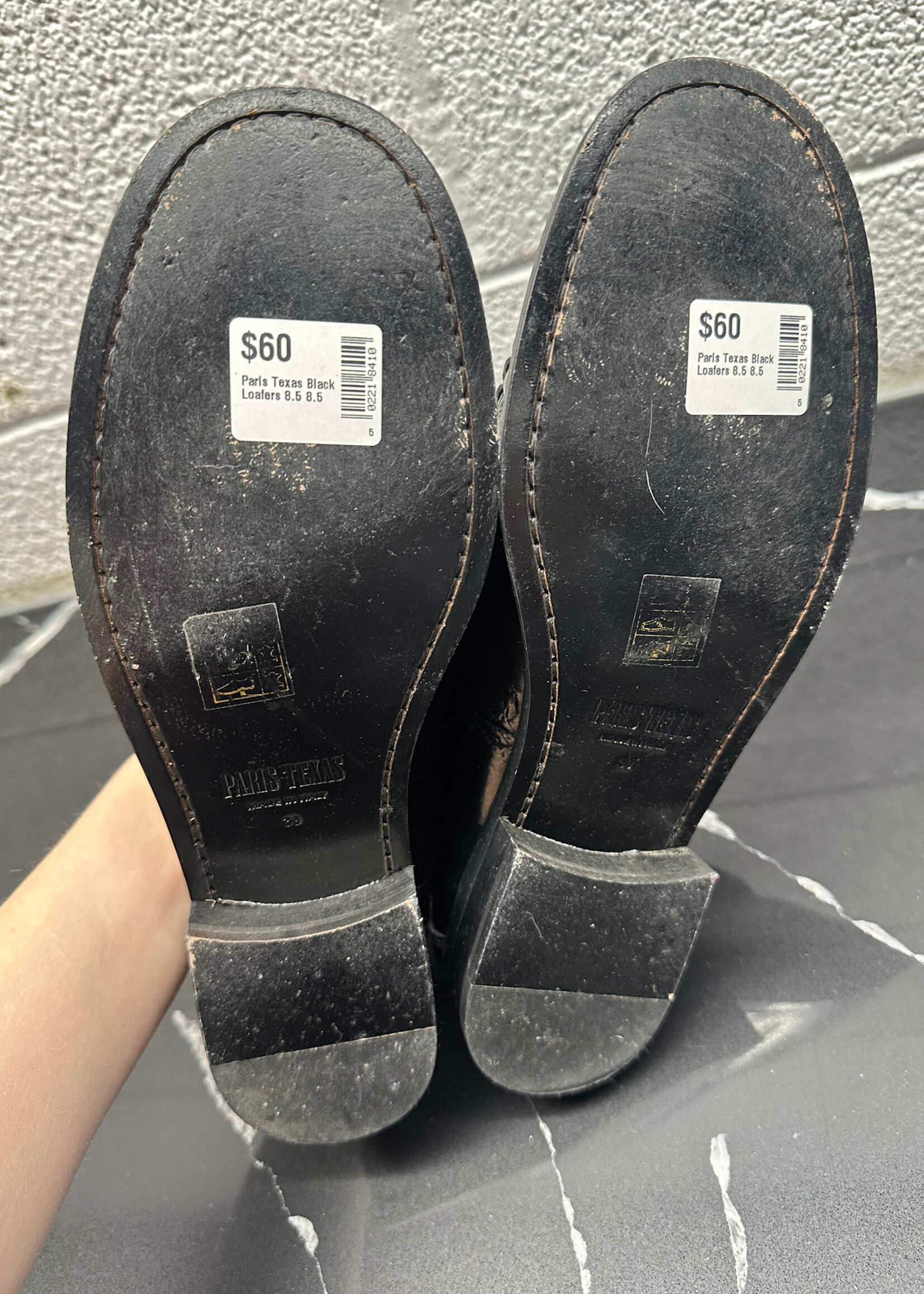 Paris Texas Black Loafers 8.5