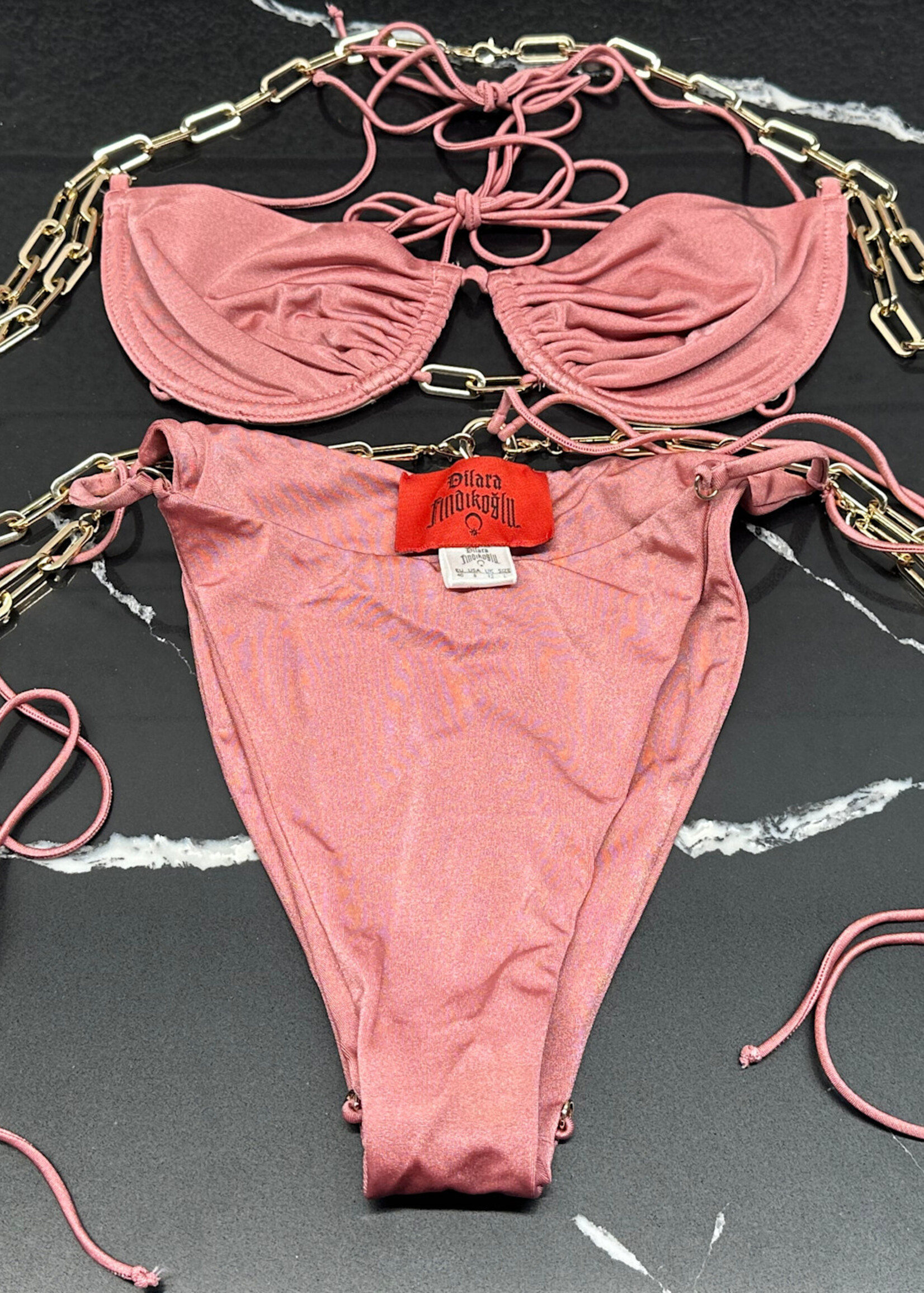Dilara Findikoglu Chain Swimsuit L (Retail: $300+)