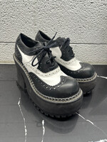 Skechers Black/White MJ Platform Fem 9