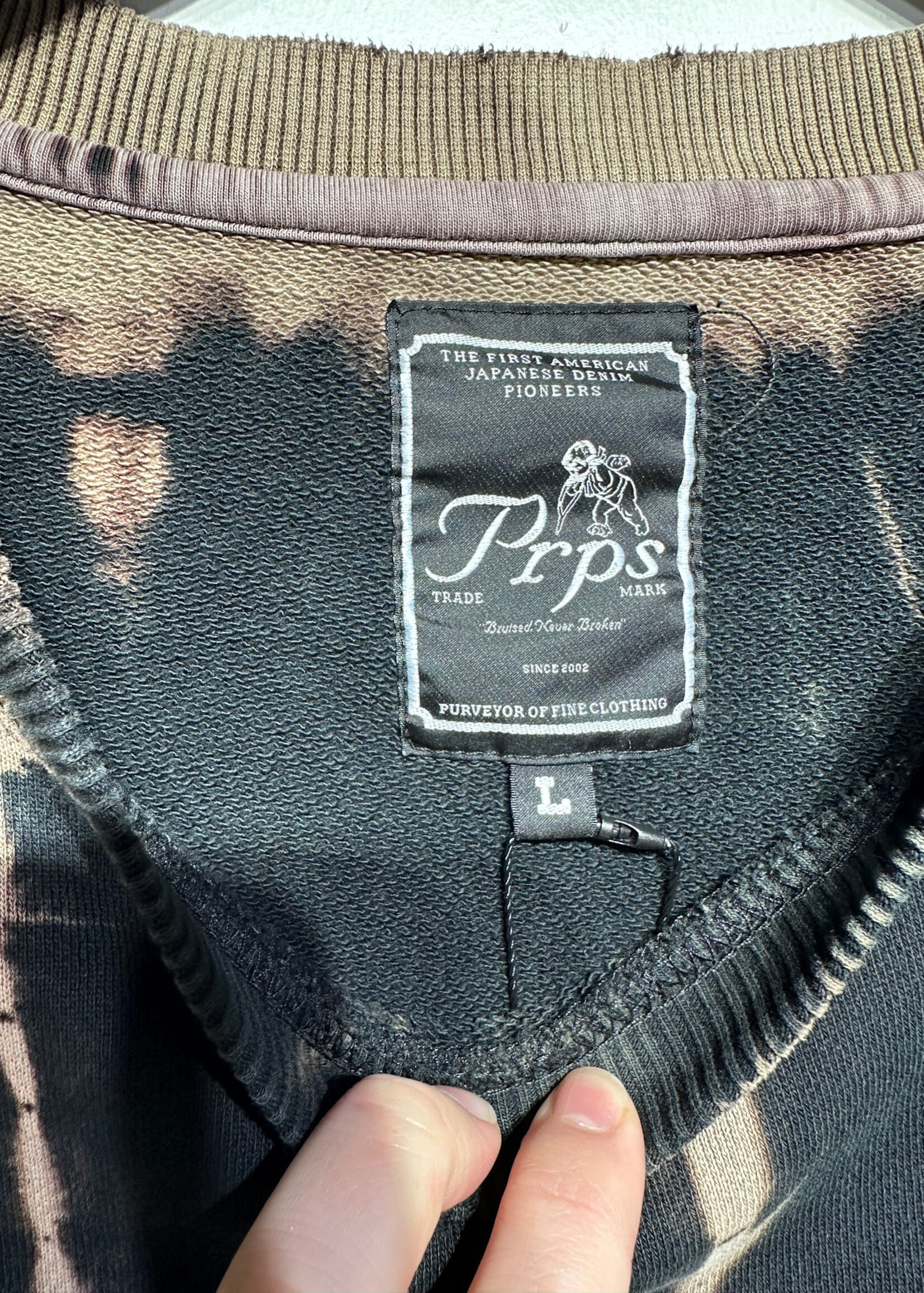 PRPS Brusied Not Broken Sweater L