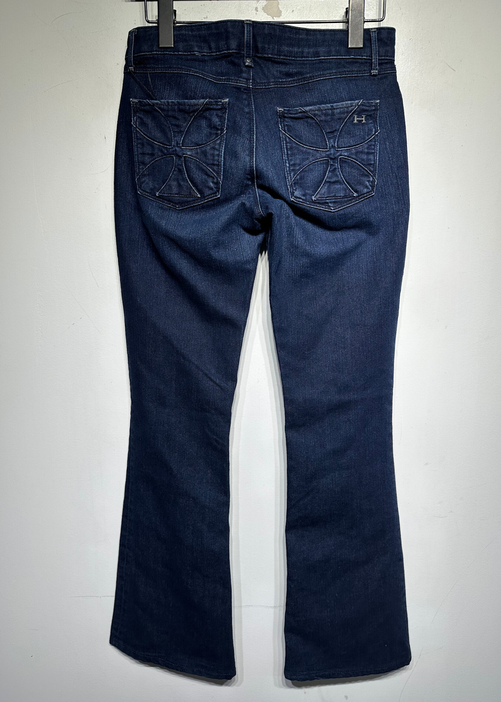Habitual Y2K Cross Pocket Dark Wash Flares 25