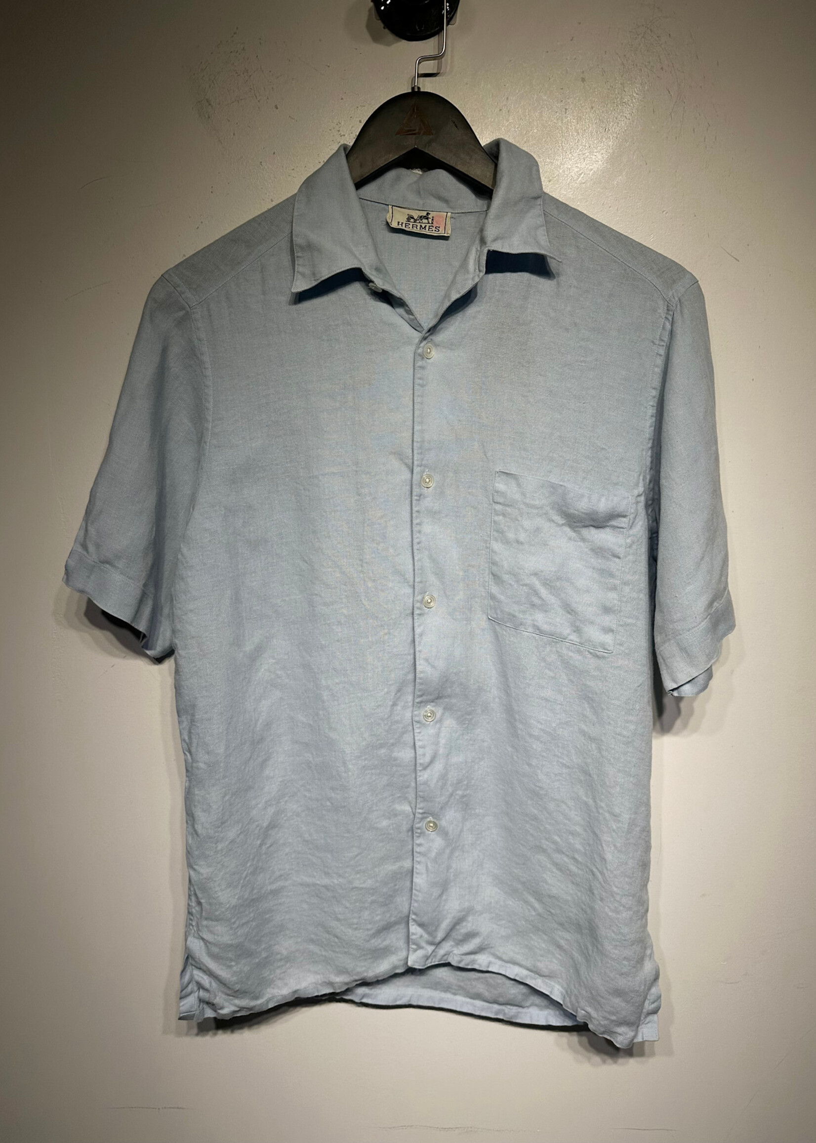 Hermes Vintage Baby Blue Linen B/U Masc S