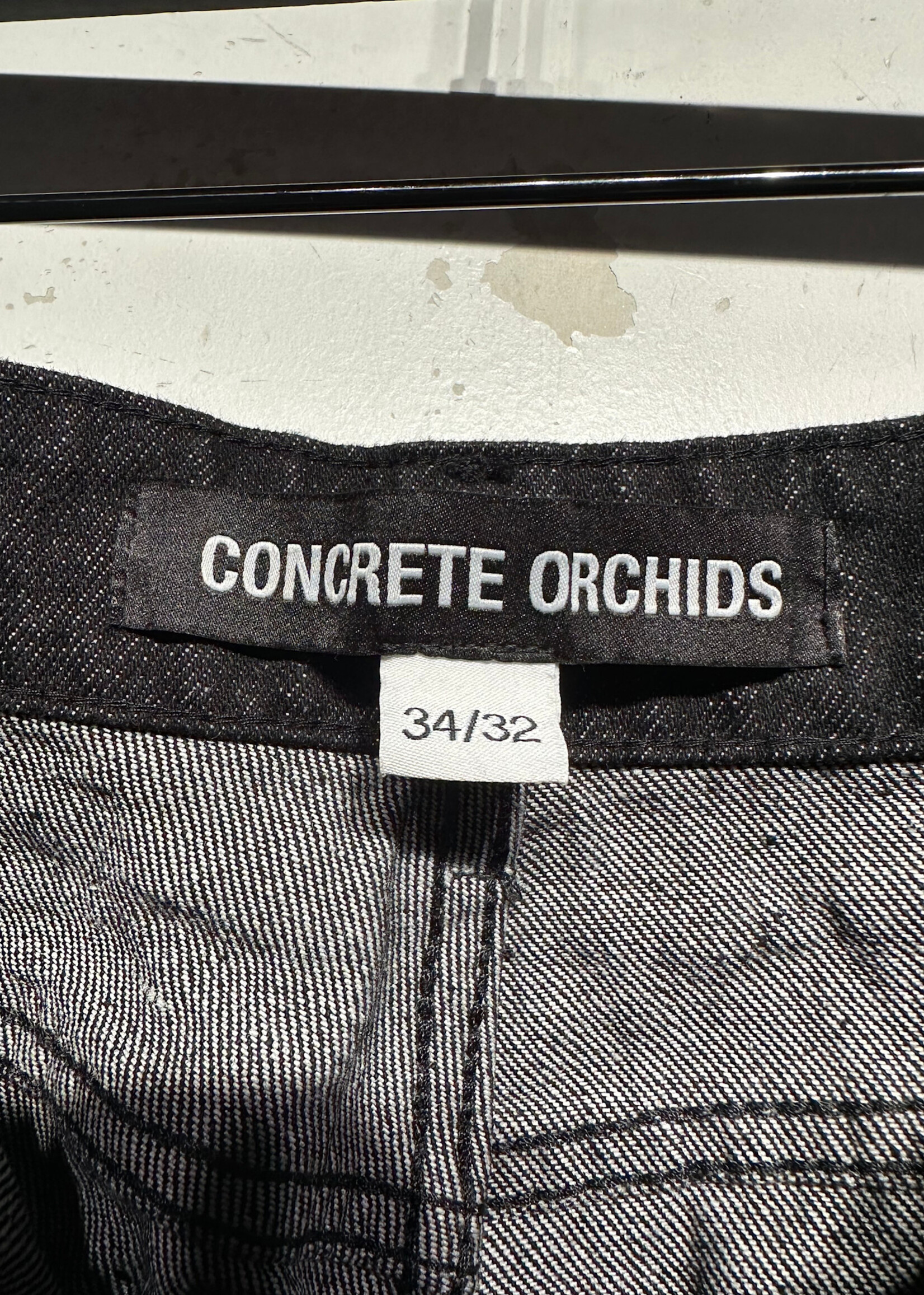 Concrete Orchids Black Wide Leg Pants Masc 34