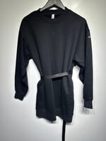 Alo Black Belted Long Sweater XS