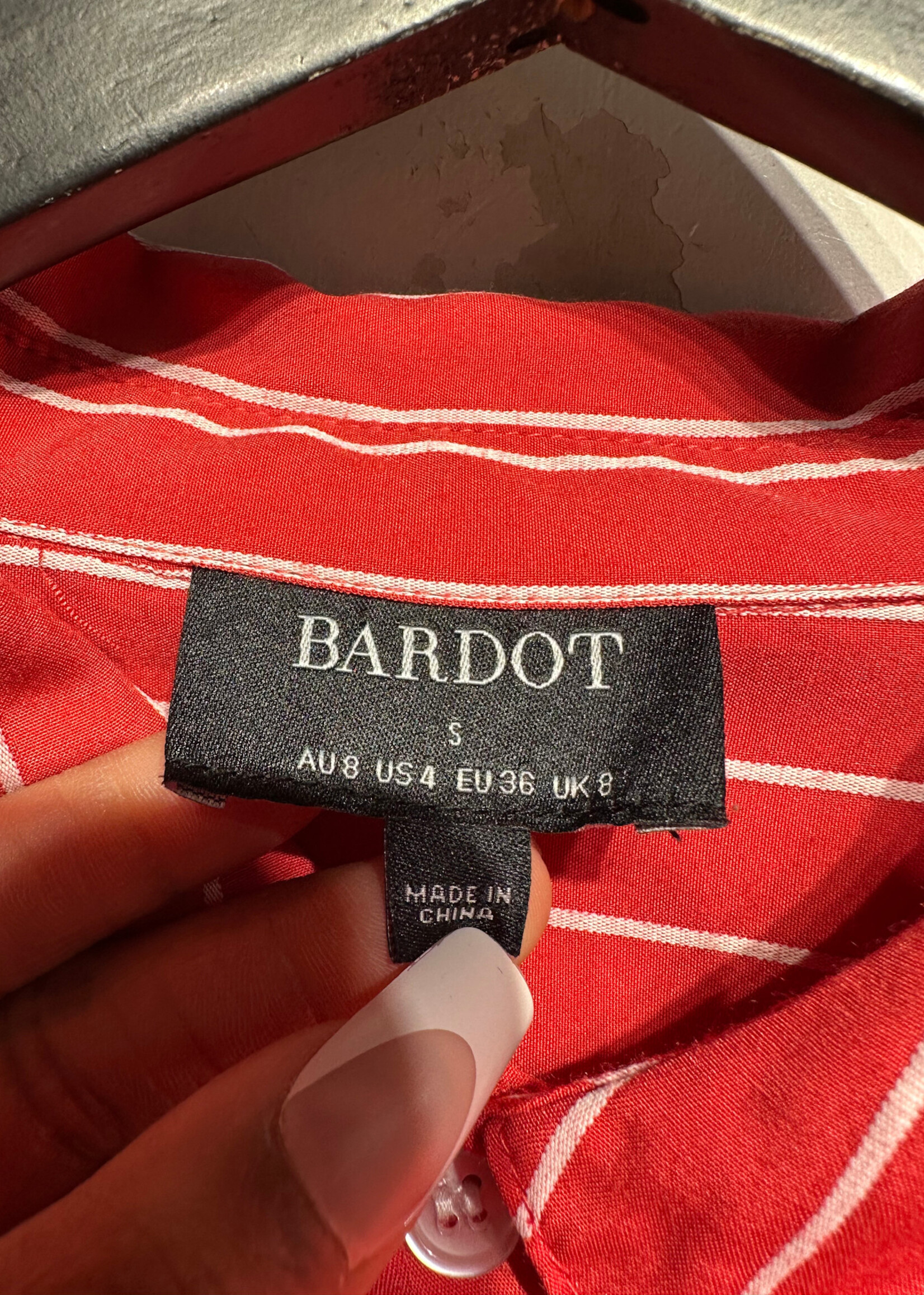 Bardot Red Striped B/U Flowy Dress Fem S