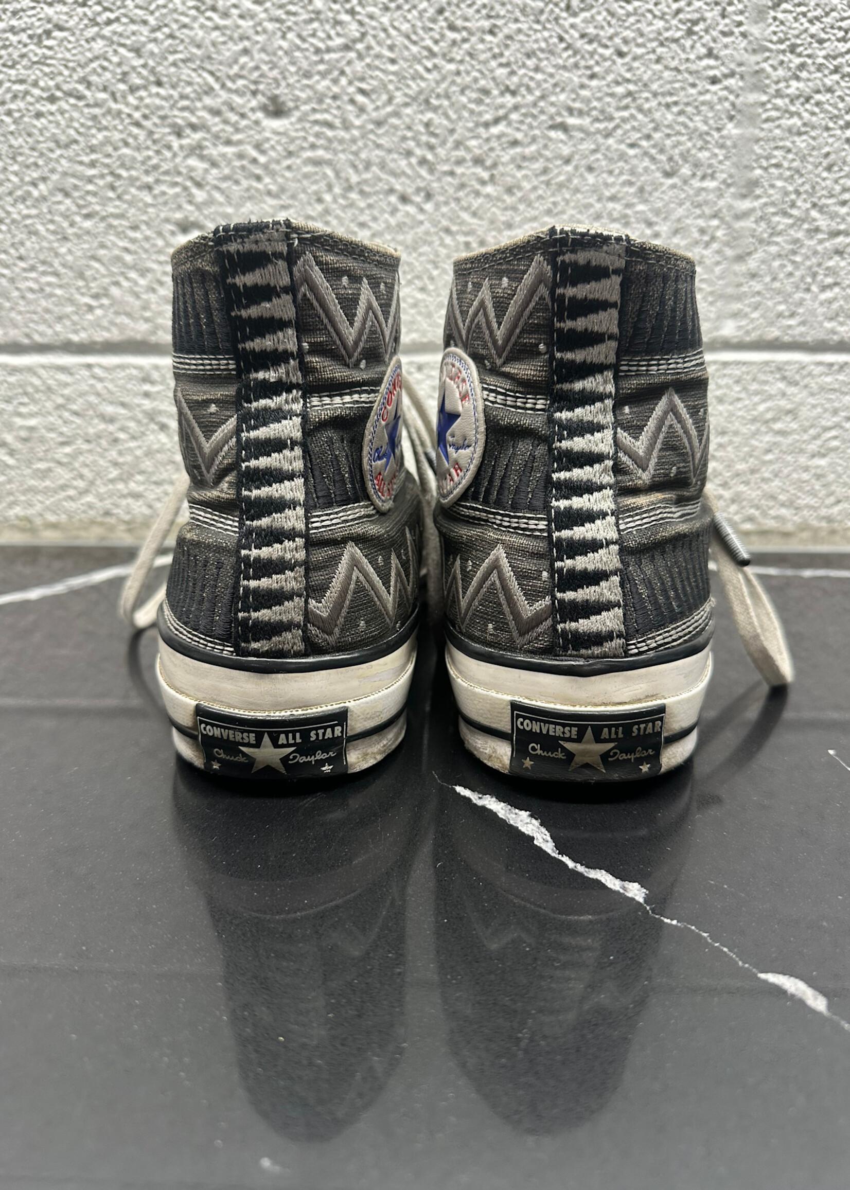 Stussy x Converse Black Hi Top Masc 8 AS IS