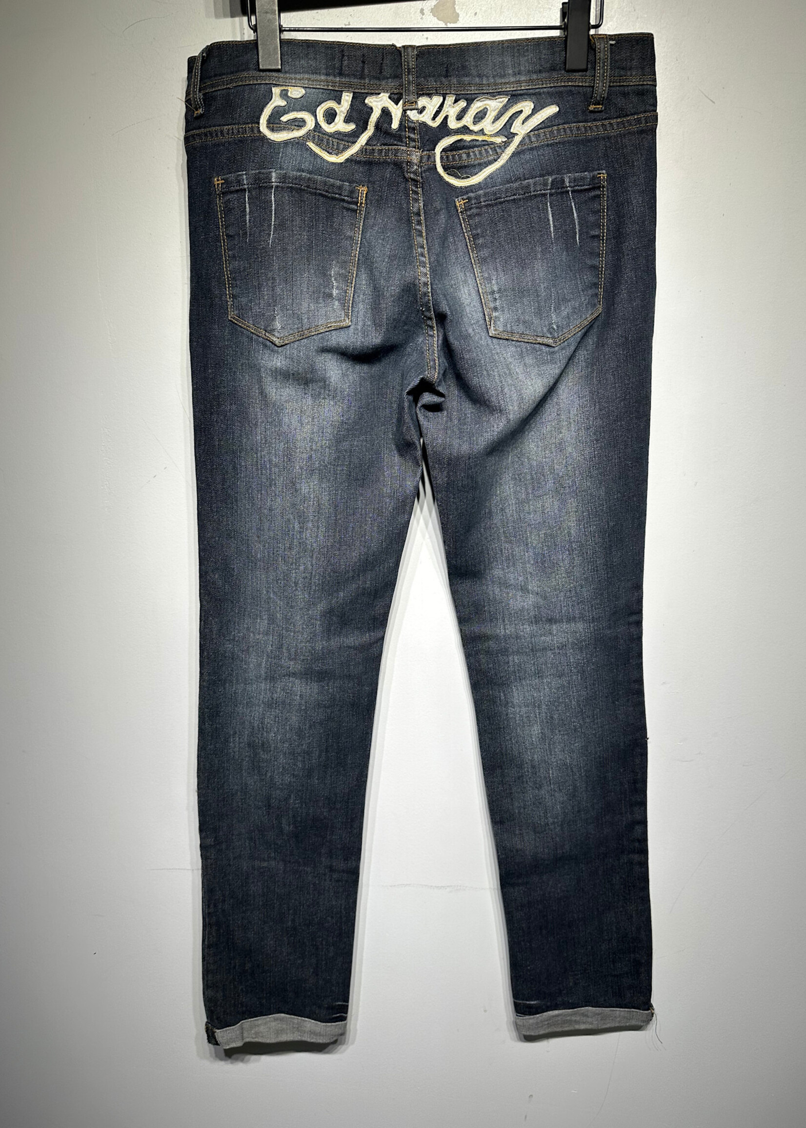 Ed Hardy Embroidered Skinny Jeans 31