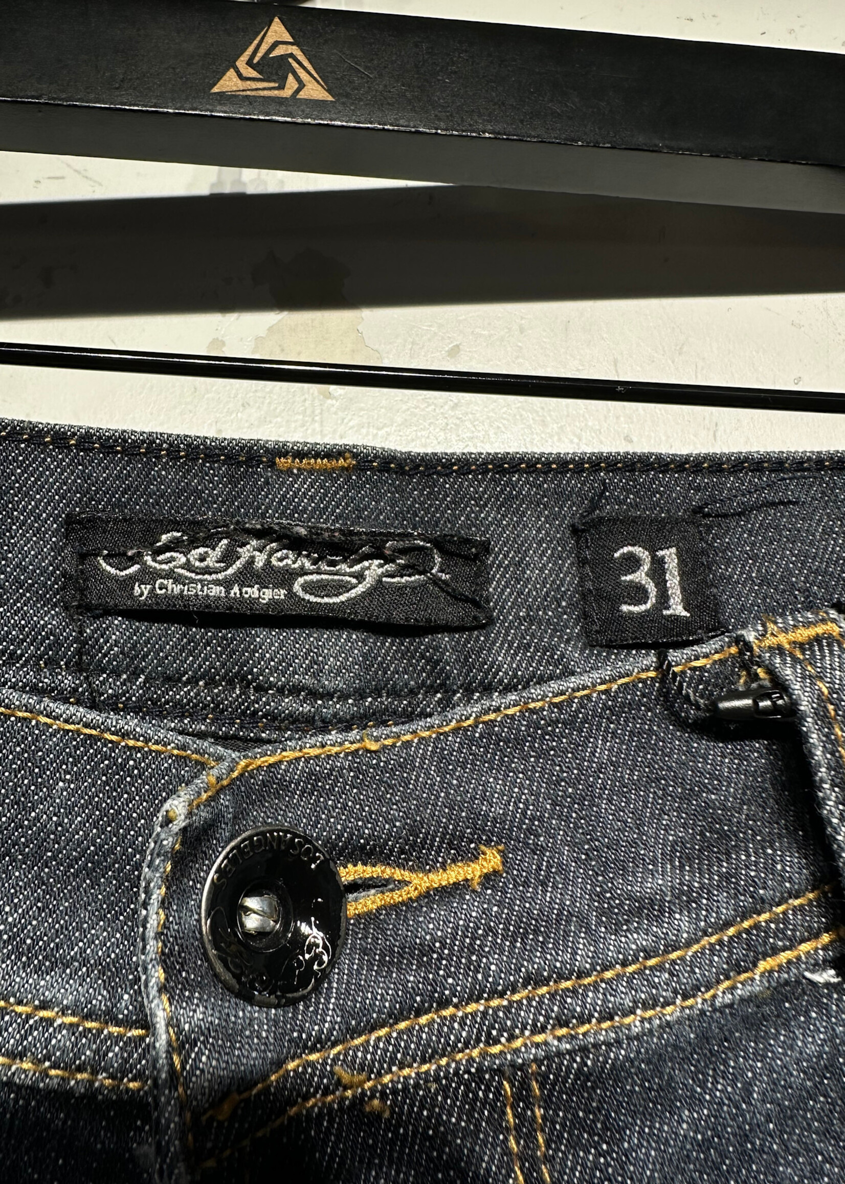 Ed Hardy Embroidered Skinny Jeans 31