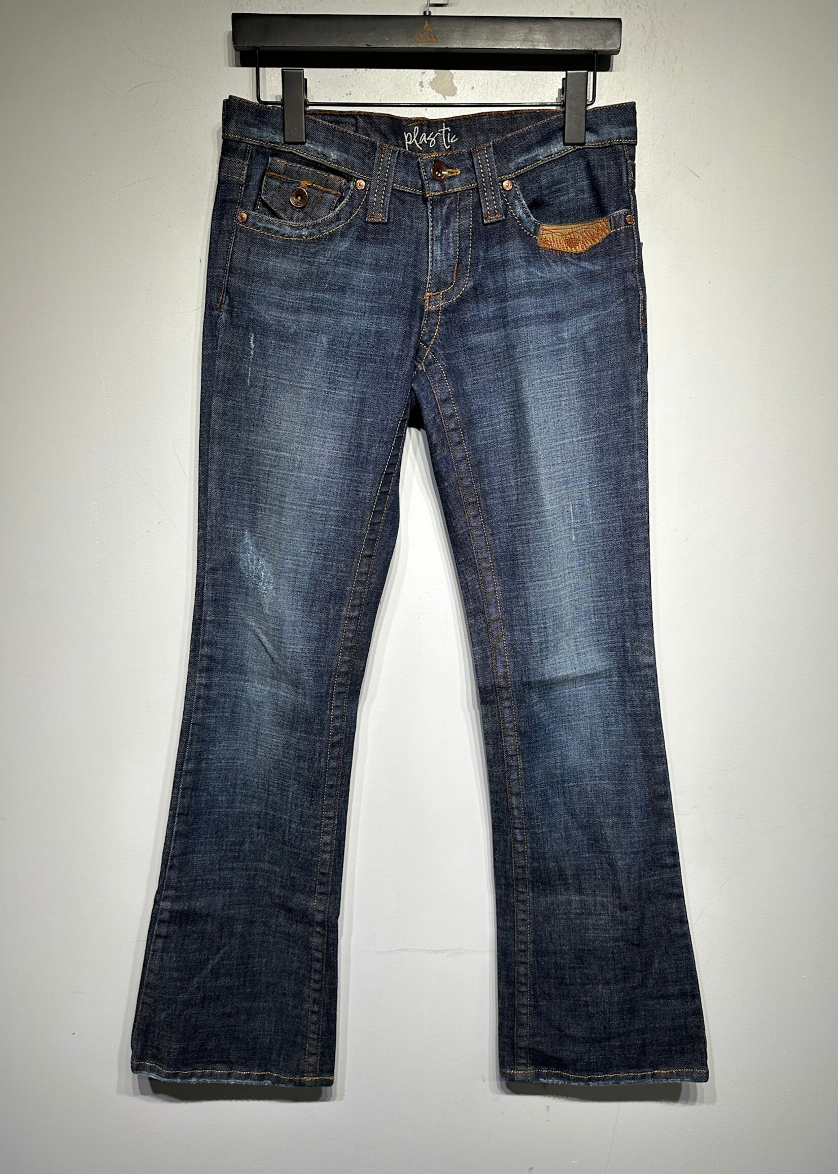 AG Joie Midwash Y2K Cargo Bootcut Jeans Fem 27