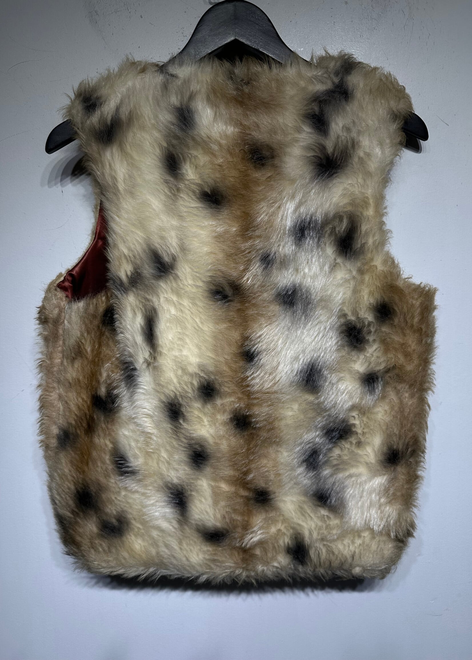 Put ON Shop Vintage Faux Fur Vest Fem XL