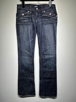 Rock Republic Midwash Whiskered Flared Jeans Fem 28