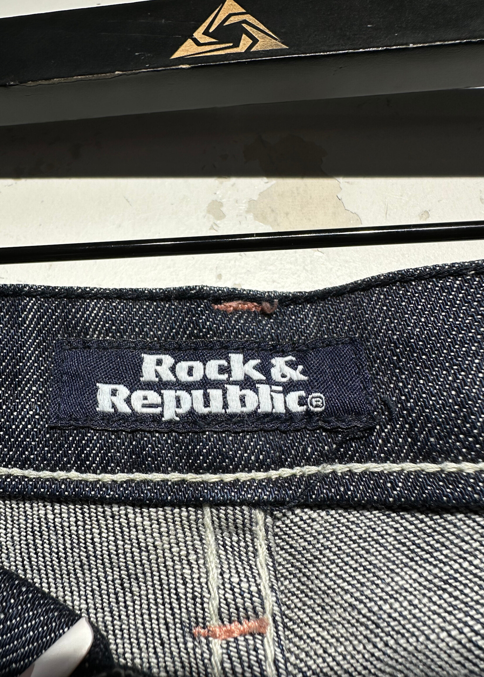 Rock Republic Midwash Whiskered Flared Jeans Fem 28