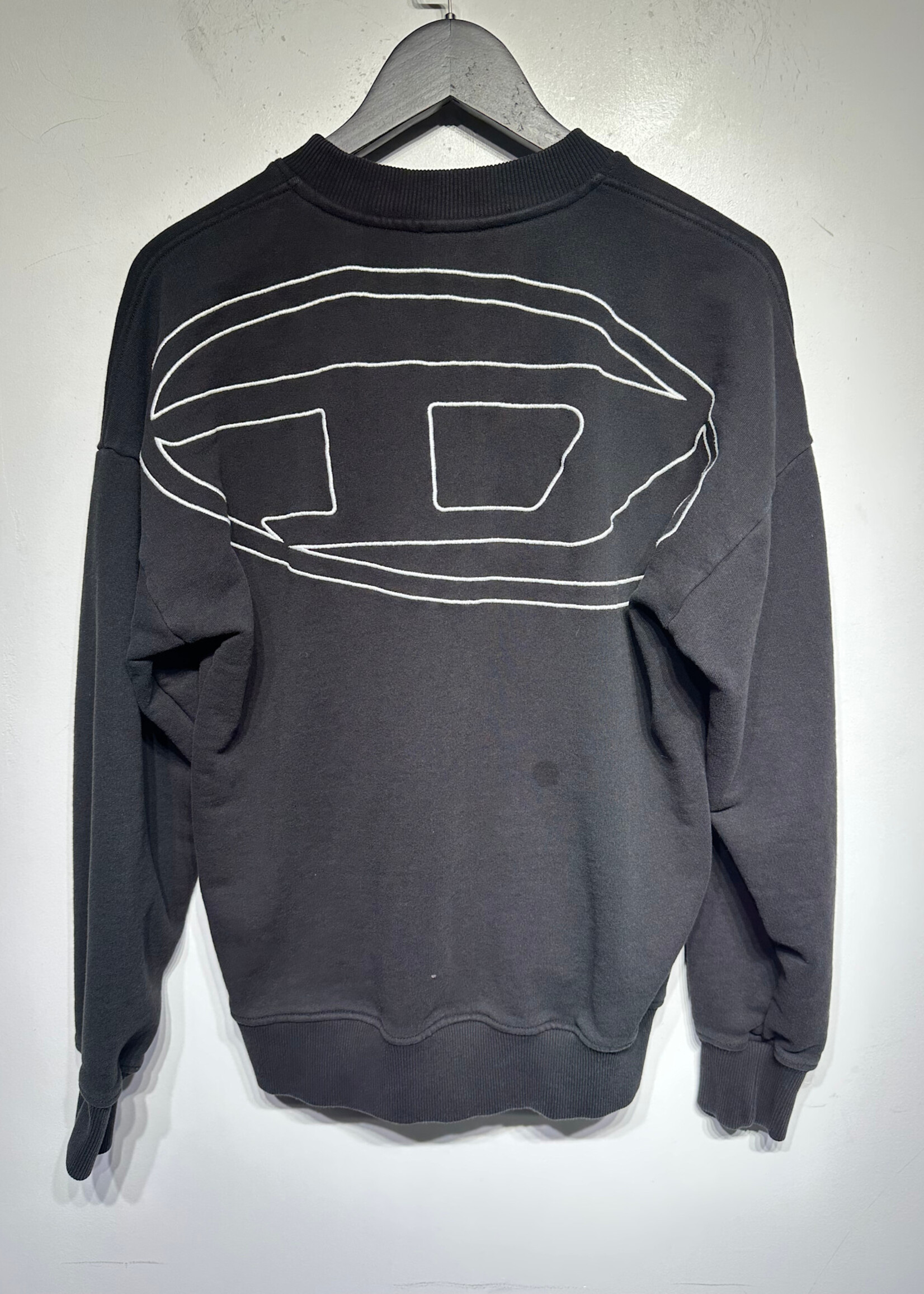 Diesel Black White Logo Sweater Masc S