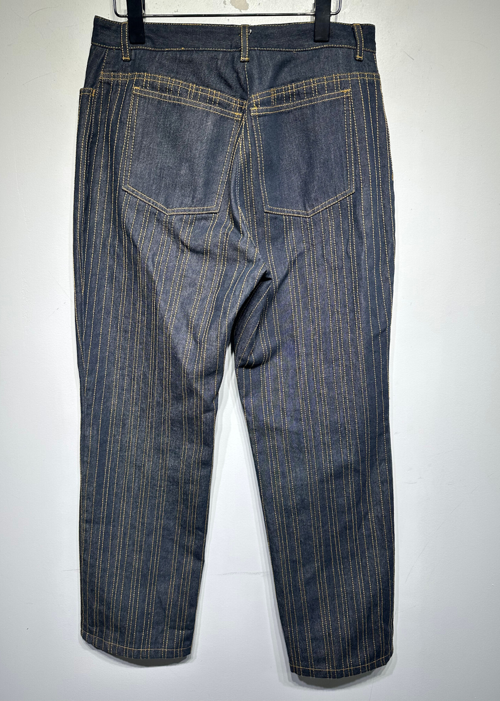 DKNY Y2K Pinstripe Stitch Jeans Fem 32
