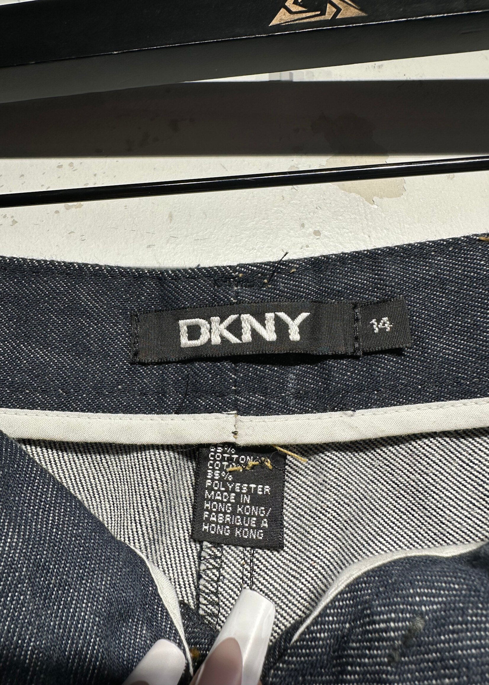DKNY Y2K Pinstripe Stitch Jeans Fem 32