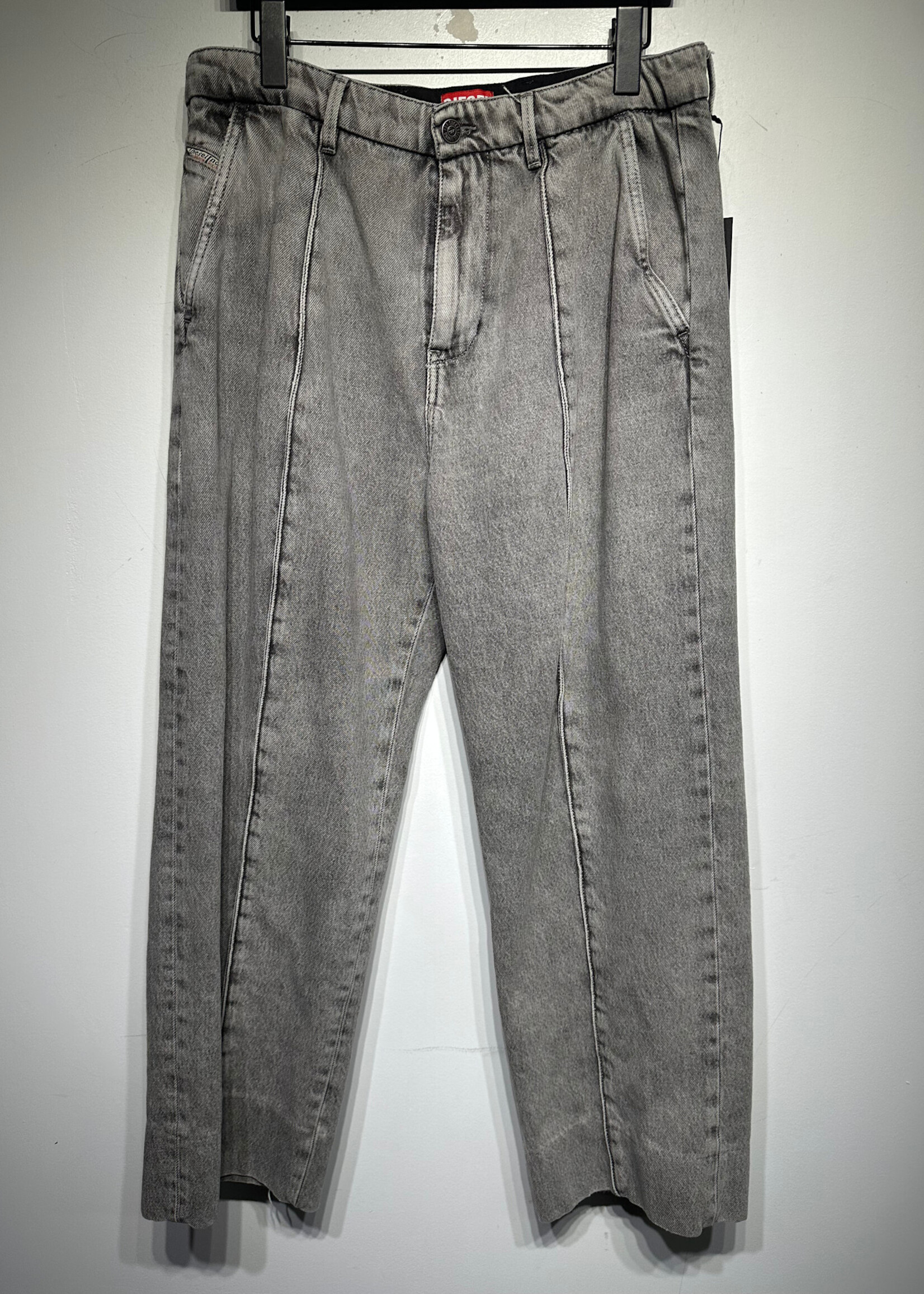 Disel Grey Wash Baggy Pleated Jeans Masc 32 As Is