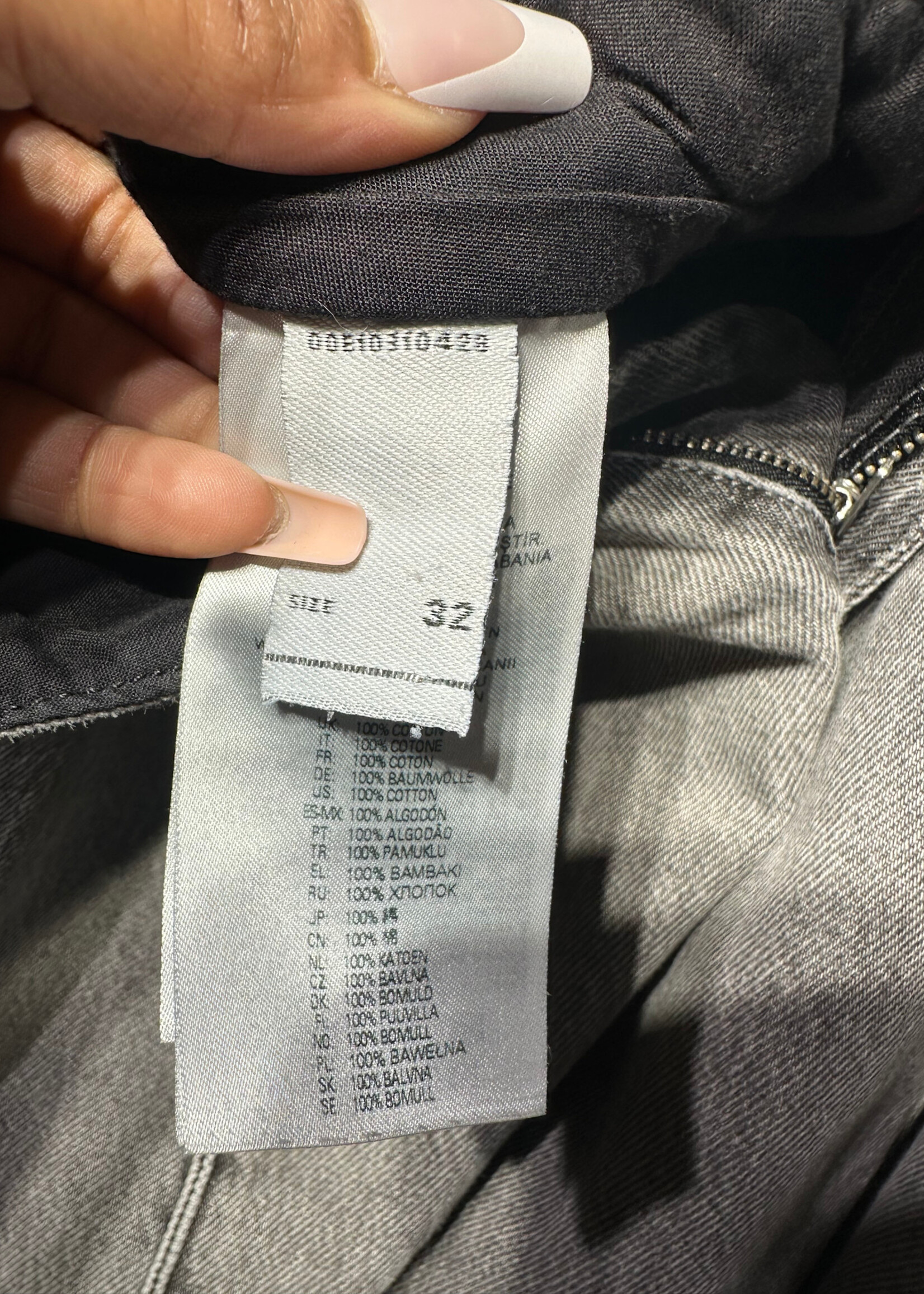 Disel Grey Wash Baggy Pleated Jeans Masc 32 As Is