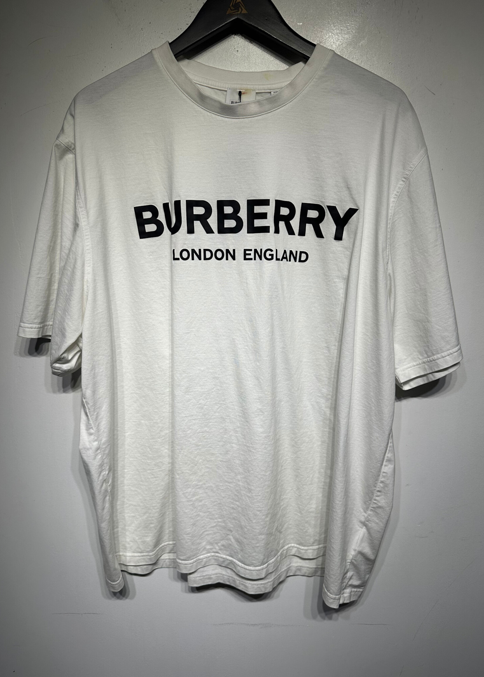 Burberry Big Logo White Tee XXXL As Is