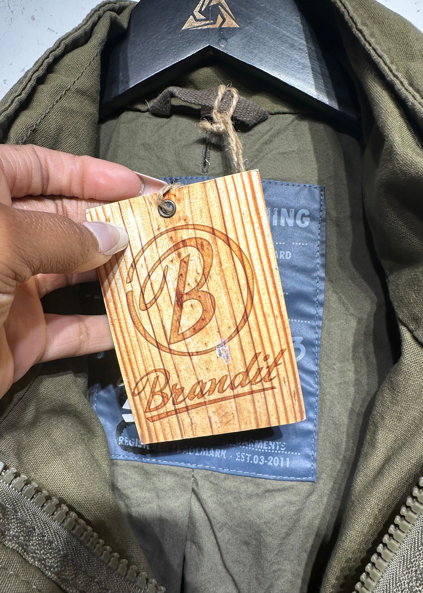 Brandit NWT Olive Miltary Inspired Jacket W/ Liner M