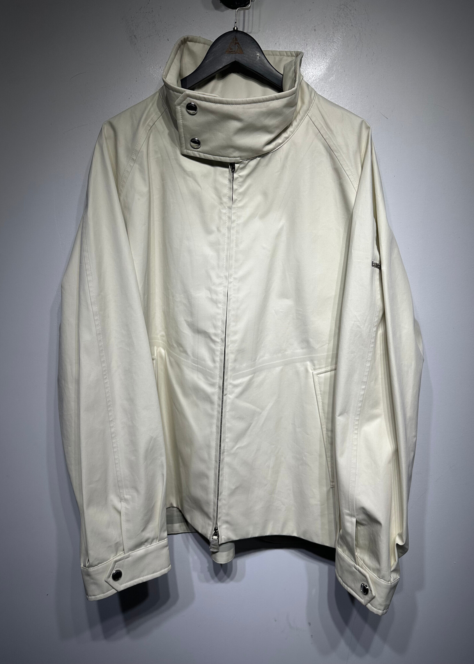 Burberry White Nylon Oversized Jacket XXXL