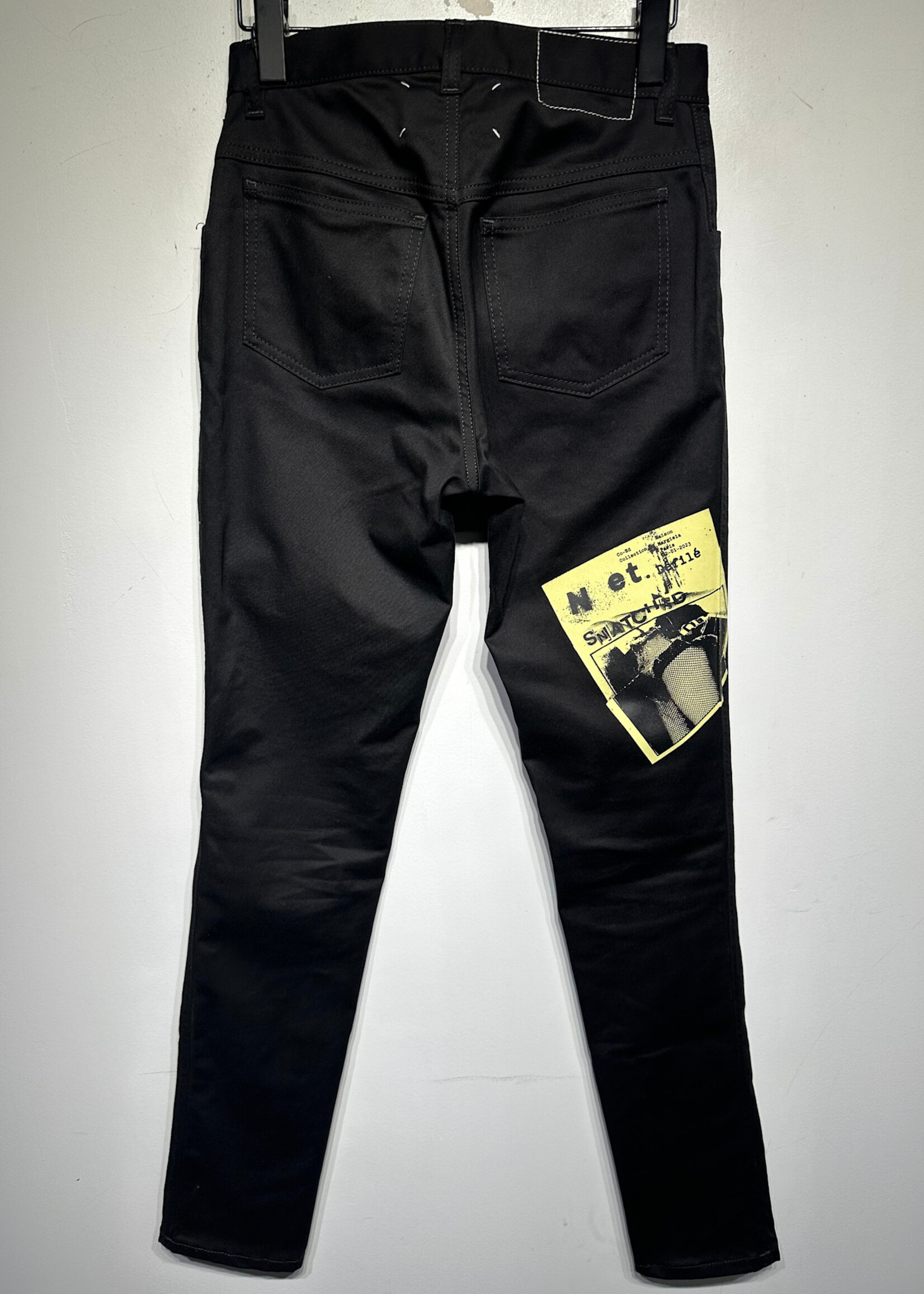Margiela Invitation Print Skinny Jeans Unisex 29