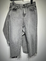 Alexander Wang Stack Tie Mid Rise Wide Leg Jean 28
