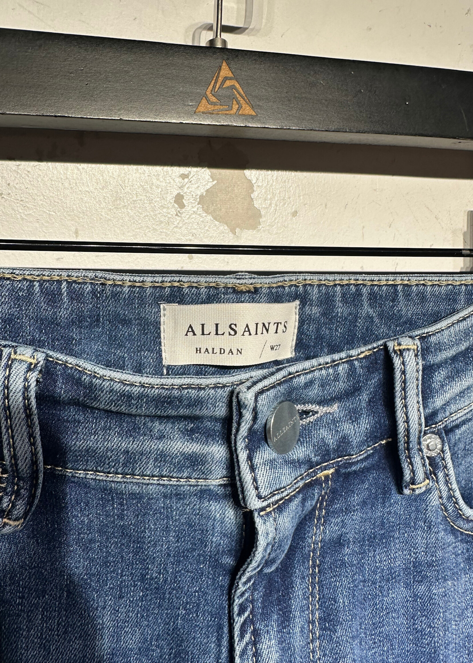 Allsaints Haldan Regular Wash Bootcut Jeans 27
