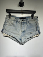 Alexander Wang Cuffed Denim Shorts 25