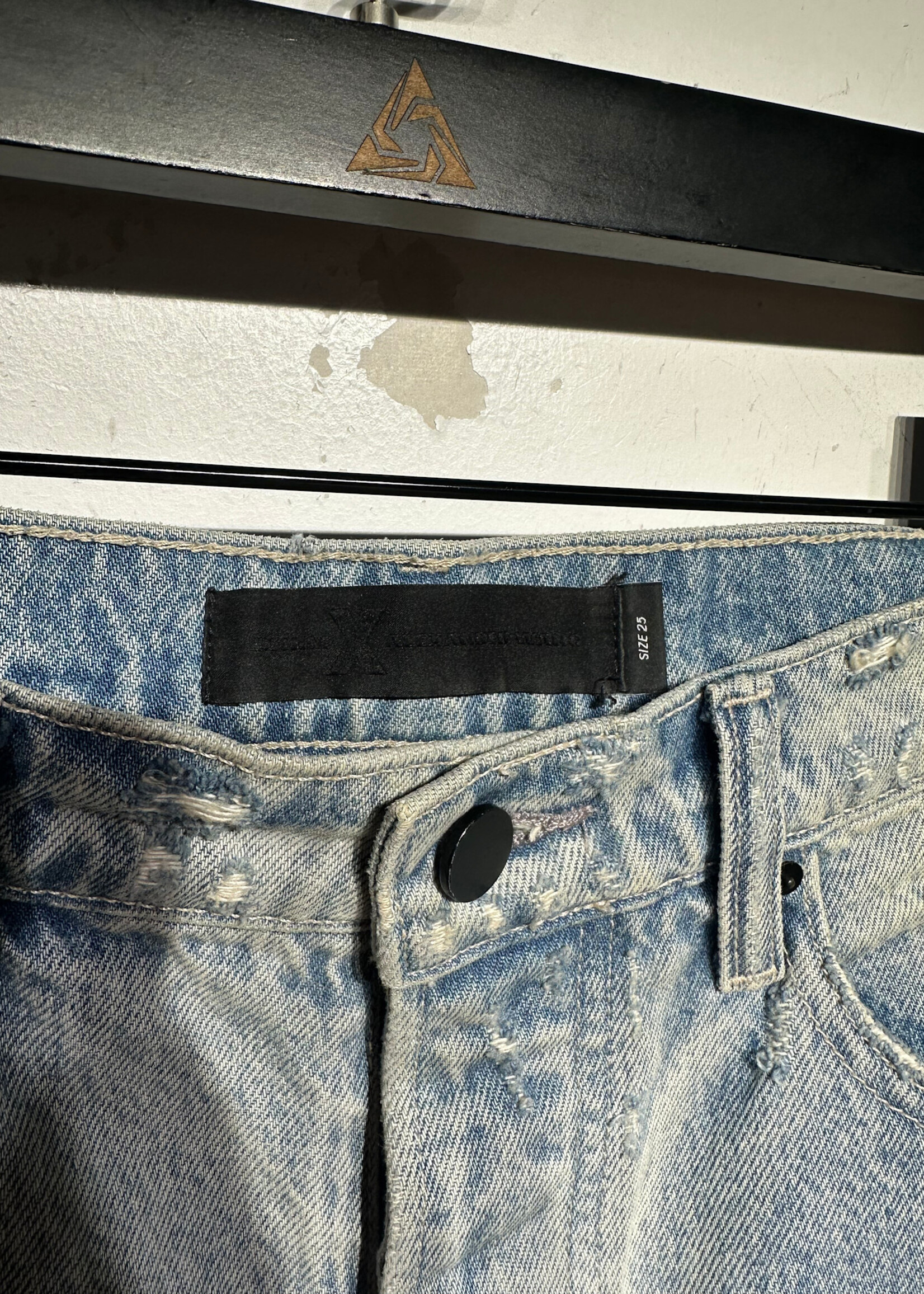 Alexander Wang Cuffed Denim Shorts 25