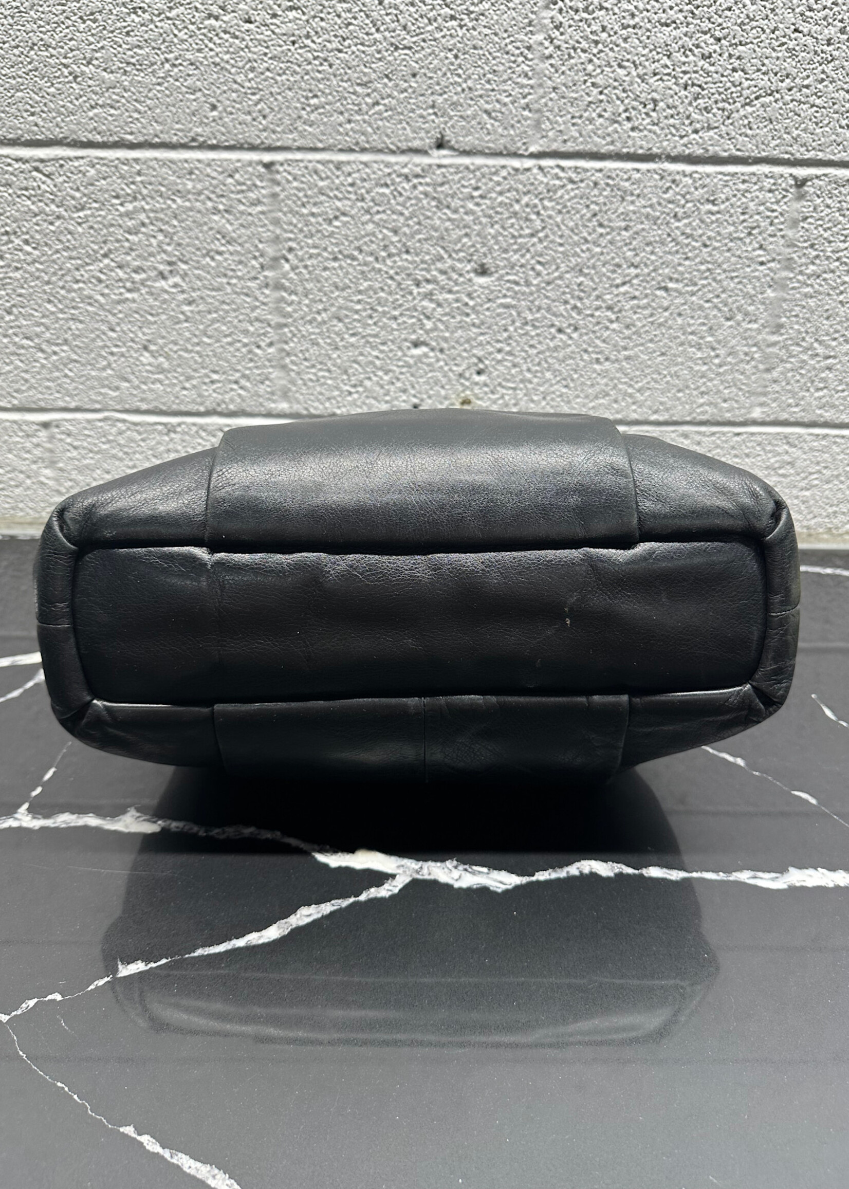 Coach Black Leather Shoulder Bag AS IS