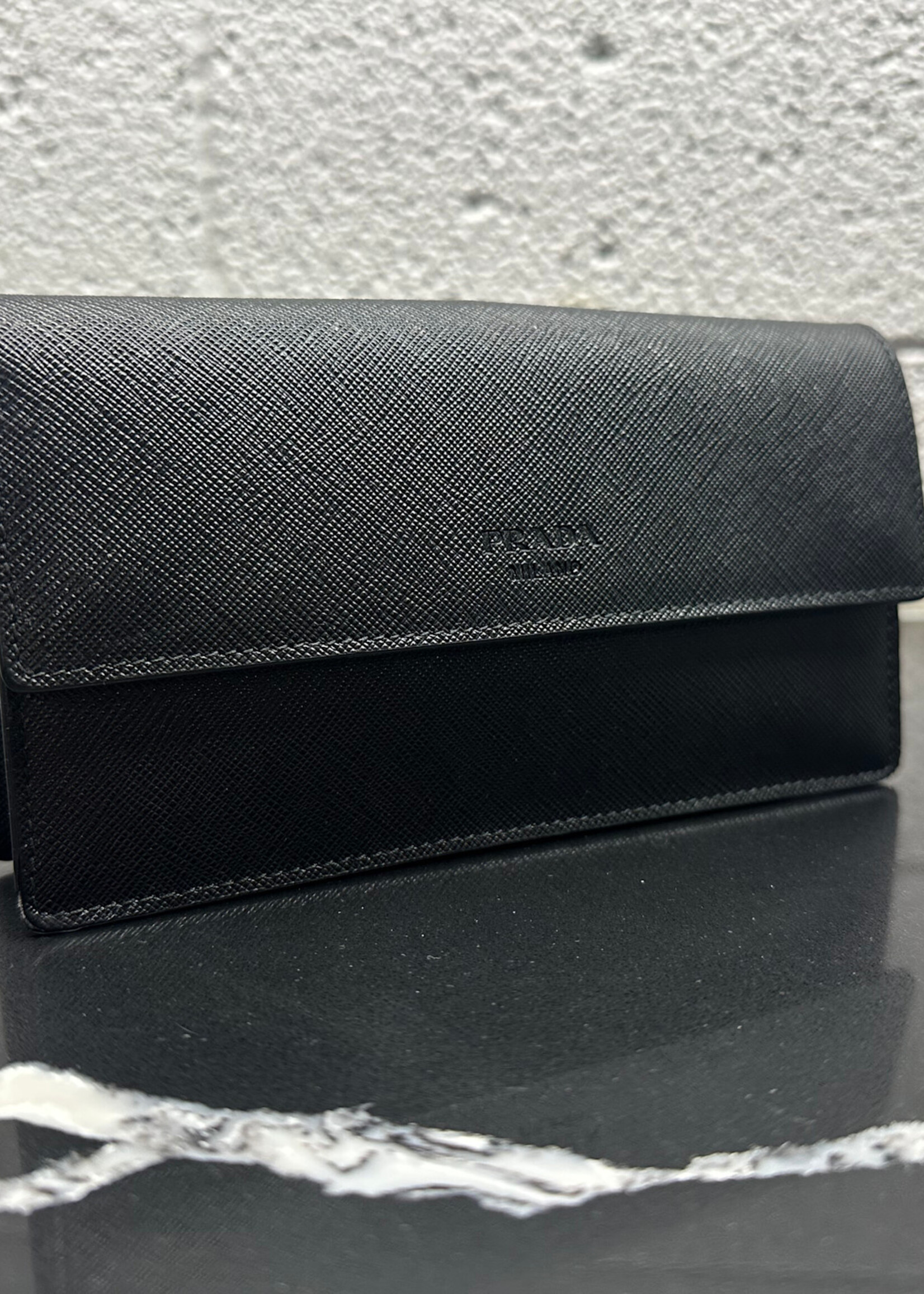 Prada Black Staff Belt Pouch AS IS