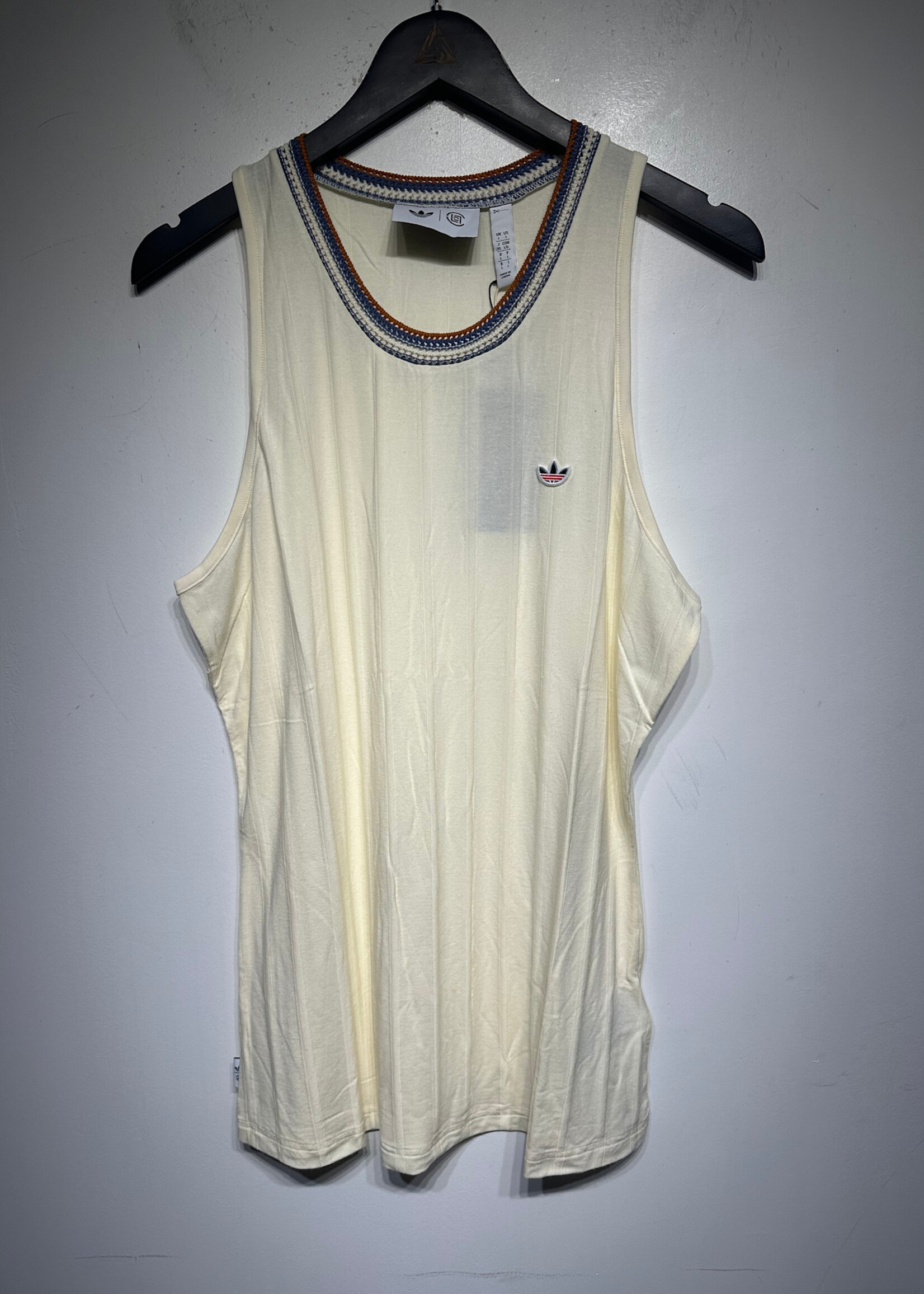 Adidas Clot White Knit Collar Tank Masc XL