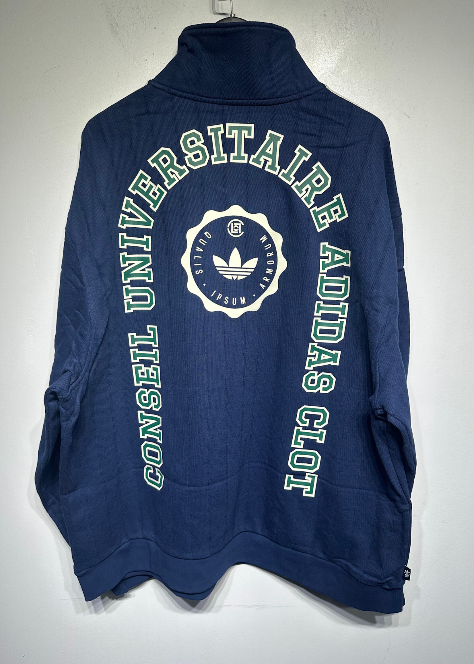 Adidas Clot Navy Knit Woven Track Jacket XXL