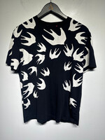 MCQ Logo Black White Tee L