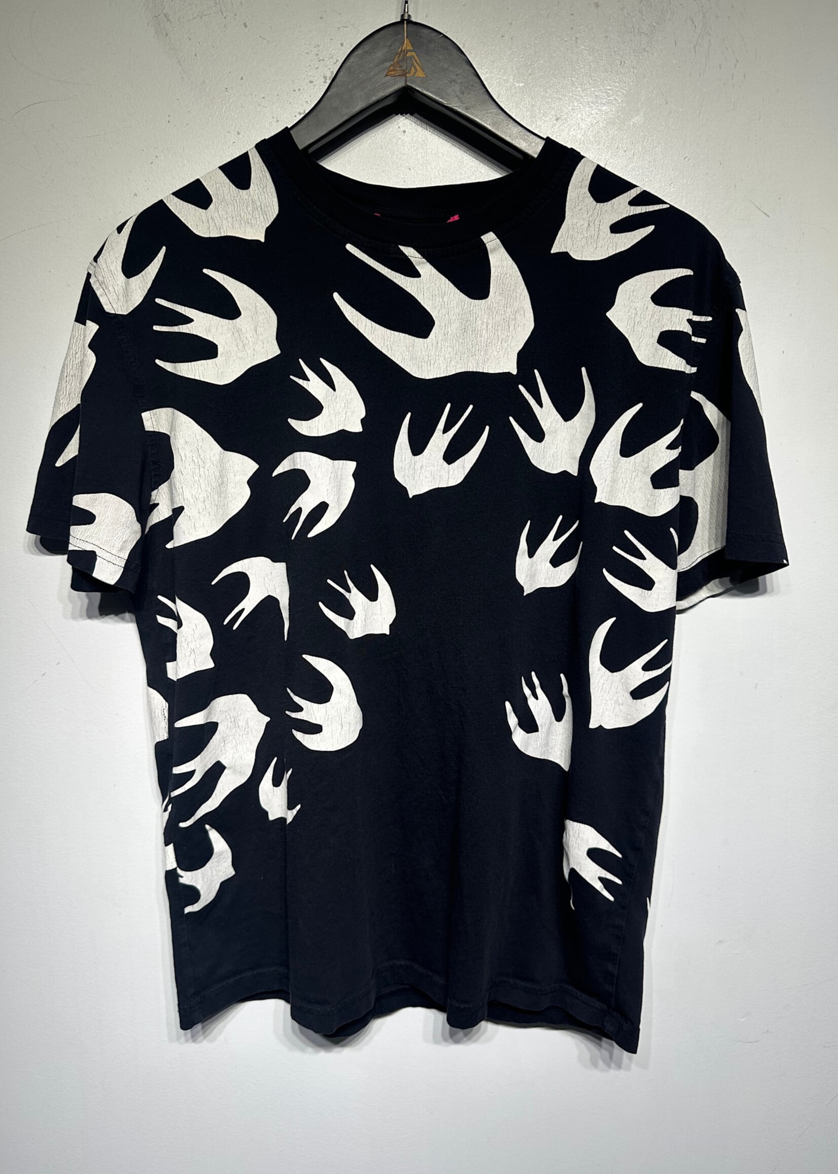 MCQ Logo Black White Tee L