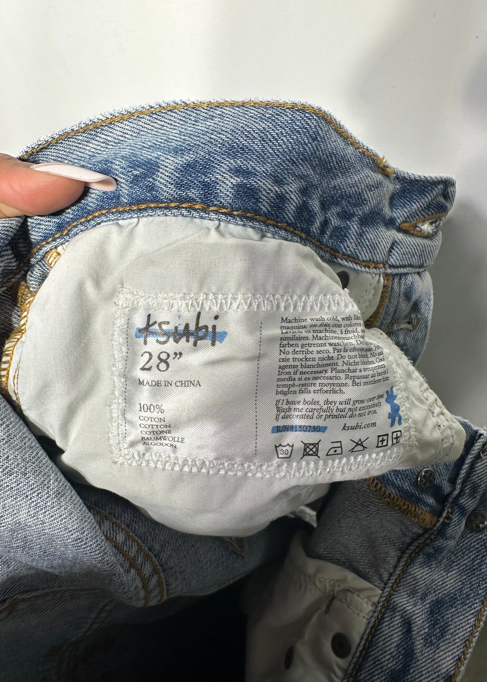 Ksubi Light Ultra Distressed Jeans Unisex 28